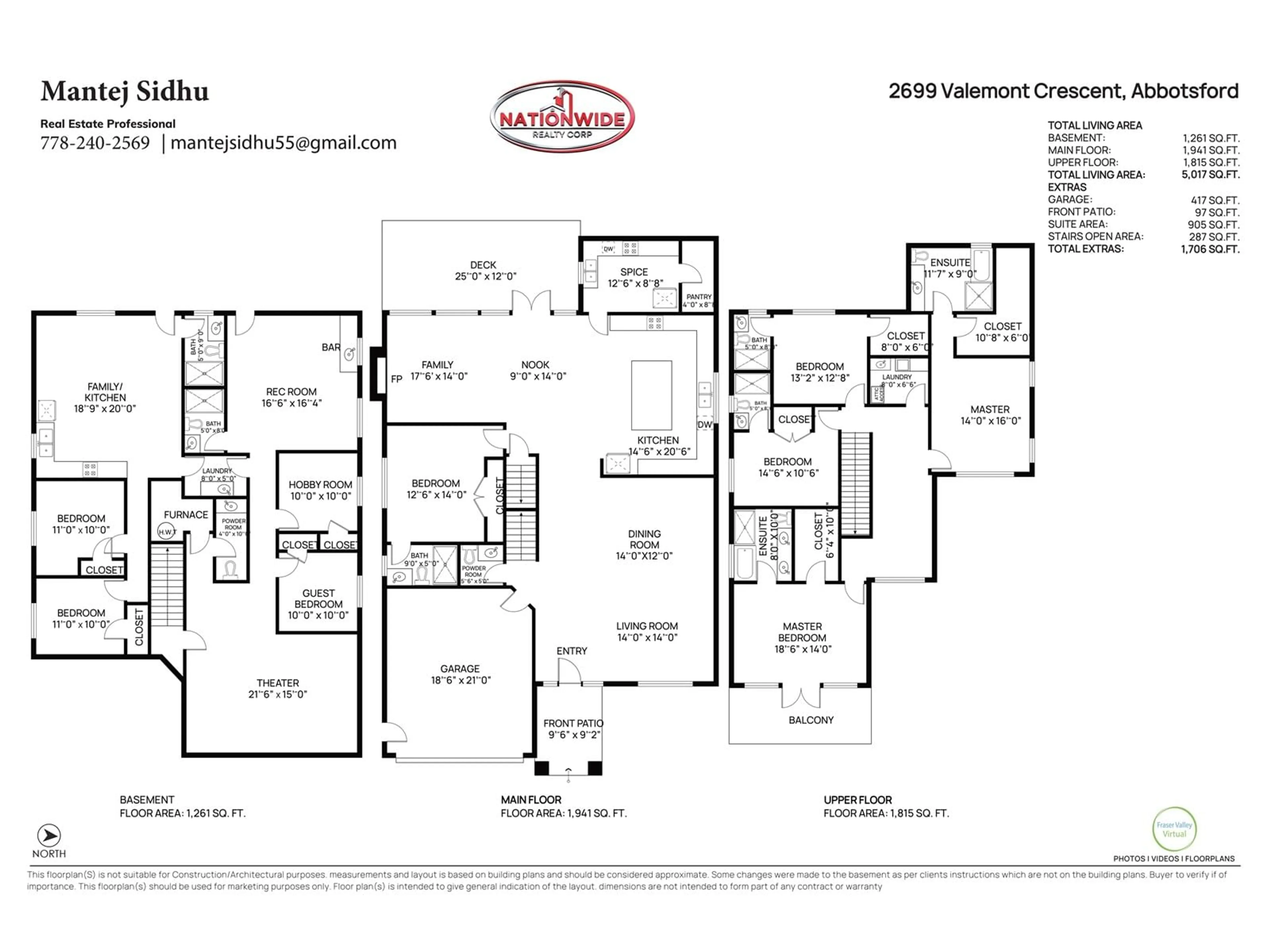 Floor plan for 2699 VALEMONT CRESCENT, Abbotsford British Columbia V2T3V6