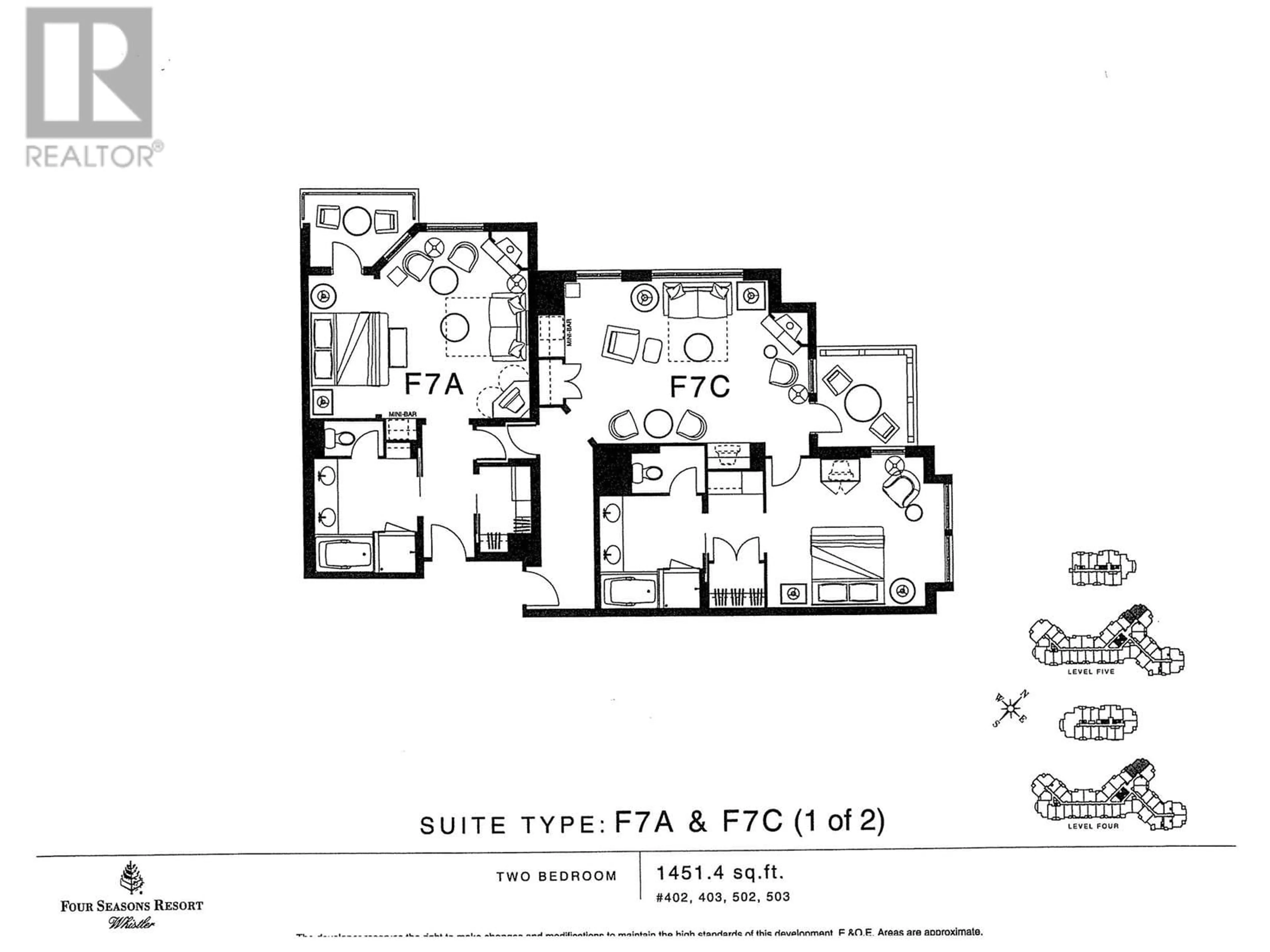 Floor plan for 402/403 4591 BLACKCOMB WAY, Whistler British Columbia V8E0Y4