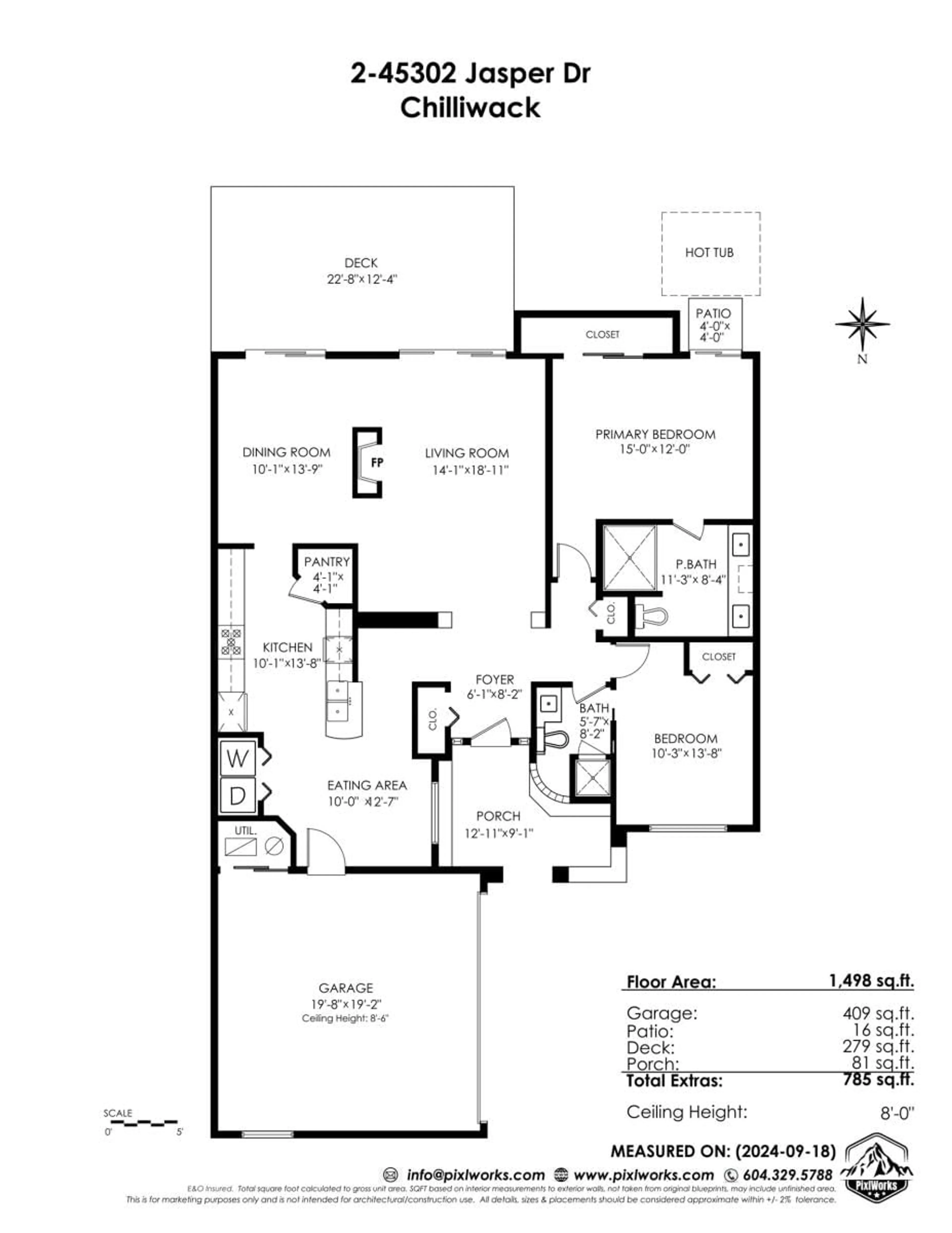 Floor plan for 2 45302 JASPER DRIVE, Chilliwack British Columbia V2R3E9