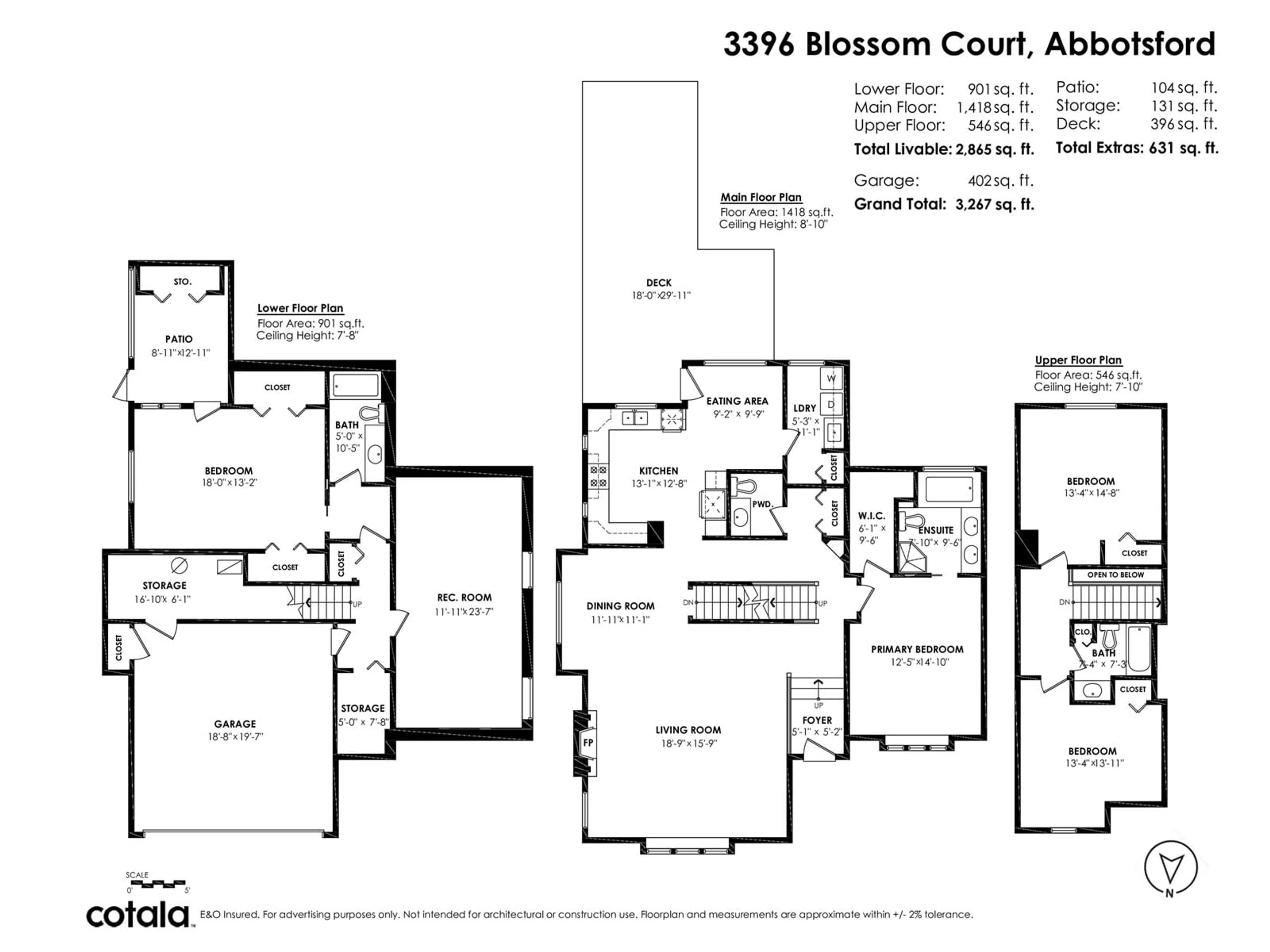 Floor plan for 3396 BLOSSOM COURT, Abbotsford British Columbia V3G2Y5