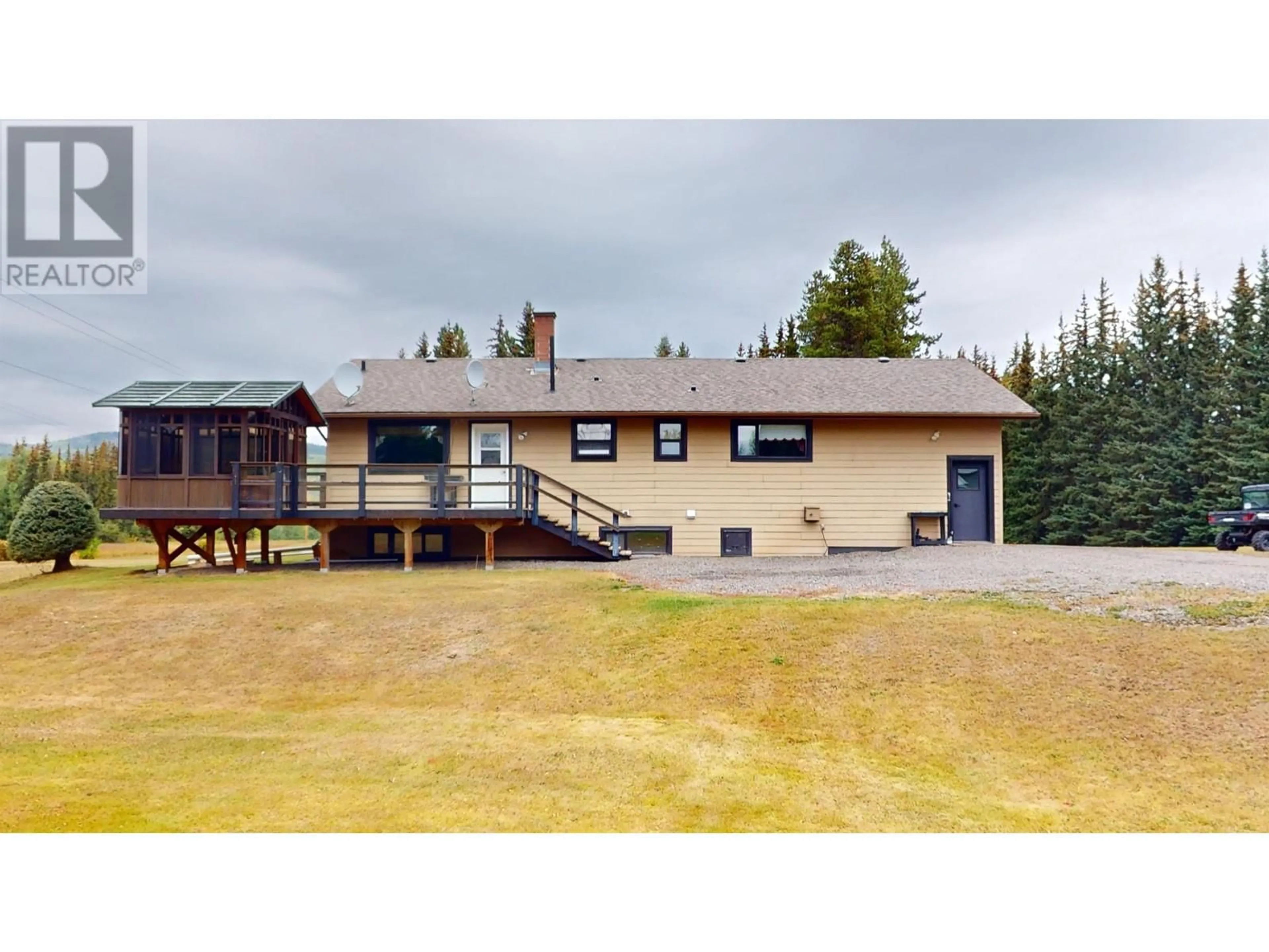 A pic from outside/outdoor area/front of a property/back of a property/a pic from drone, mountain view for 1920 VRIEND ROAD, Houston British Columbia V0J1Z1