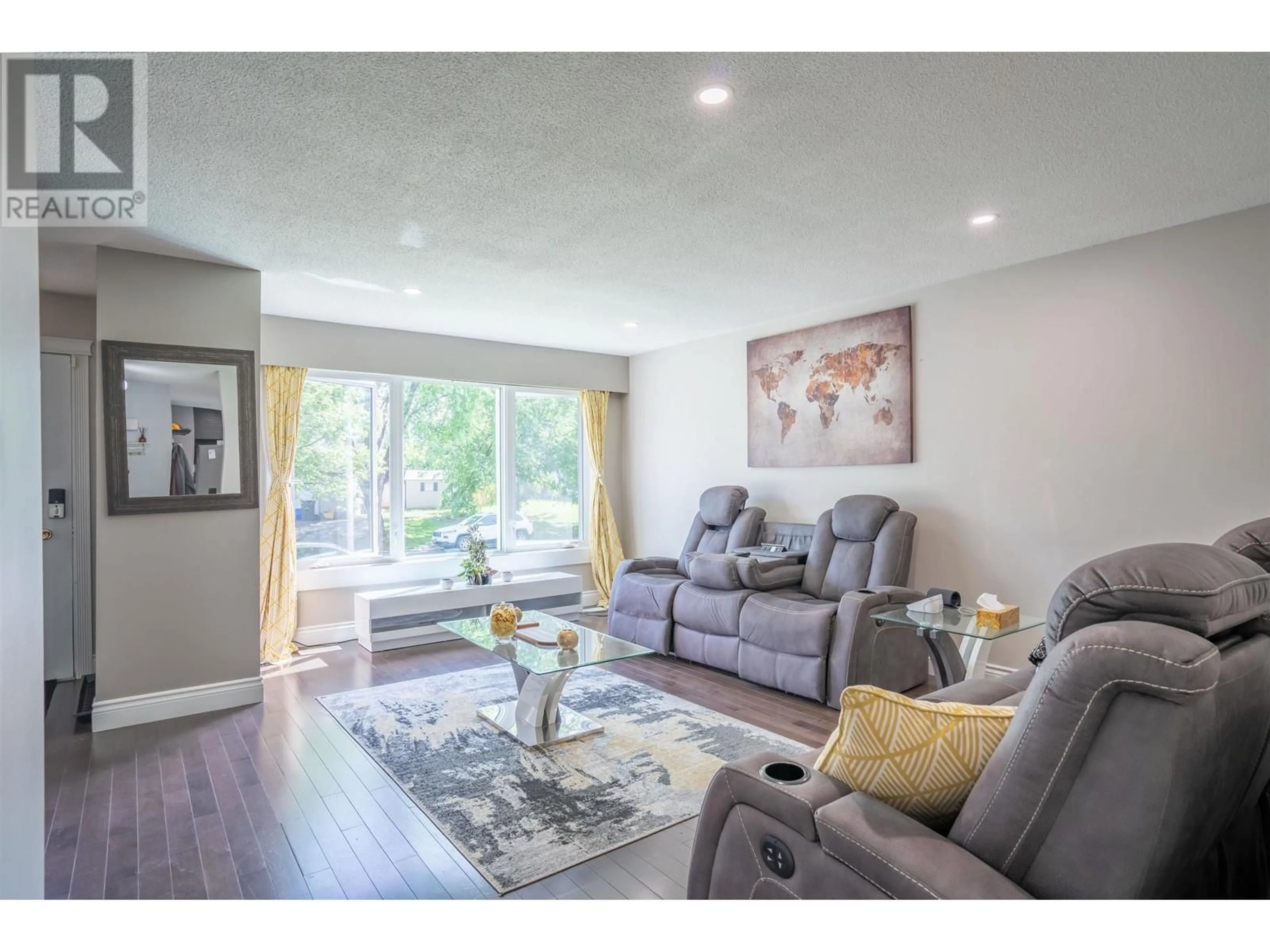 Living room, wood floors for 2451 LISGAR CRESCENT, Prince George British Columbia V2N1C4