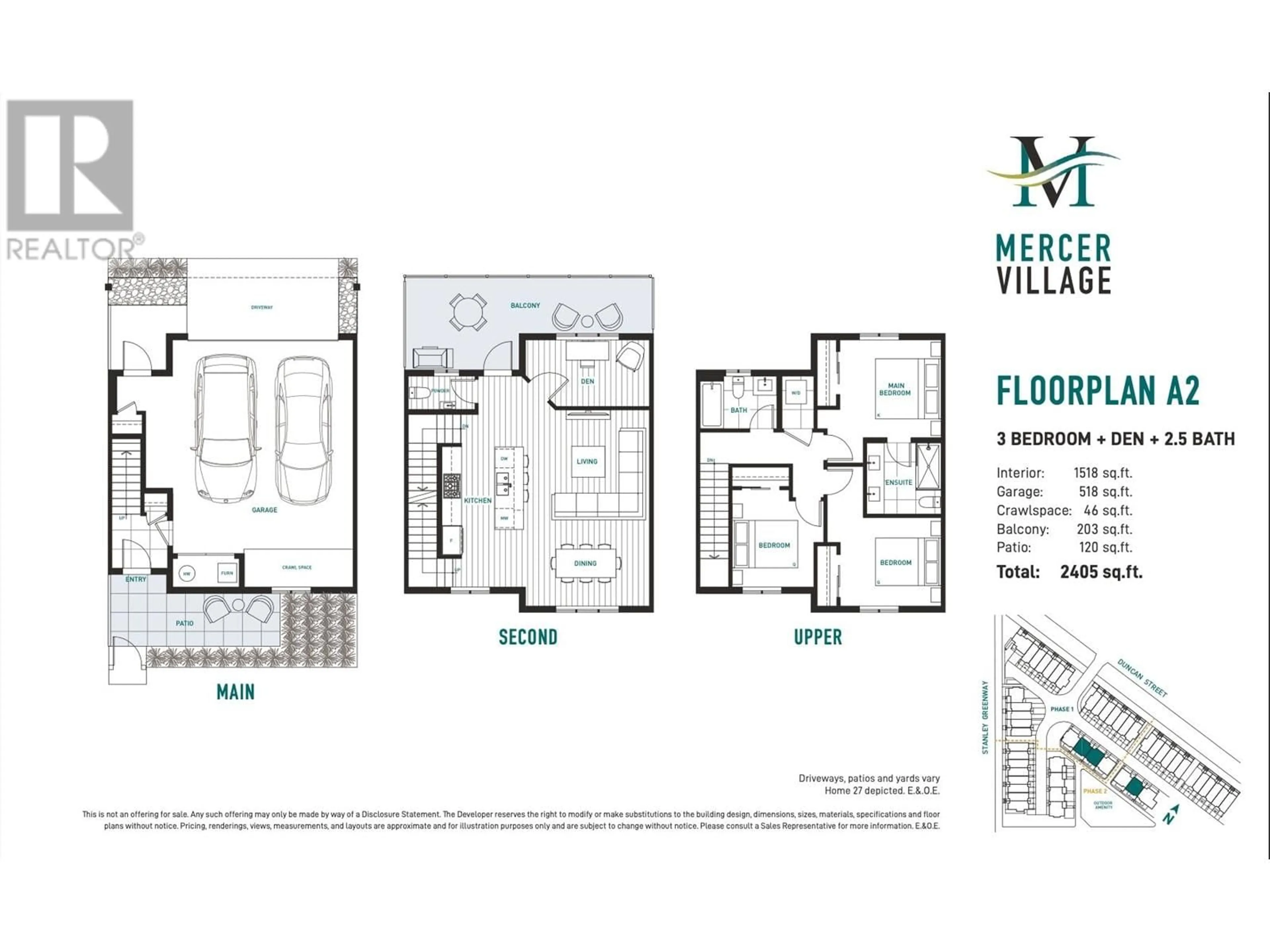 Floor plan for 26 388 DUNCAN STREET, New Westminster British Columbia V3M5H1