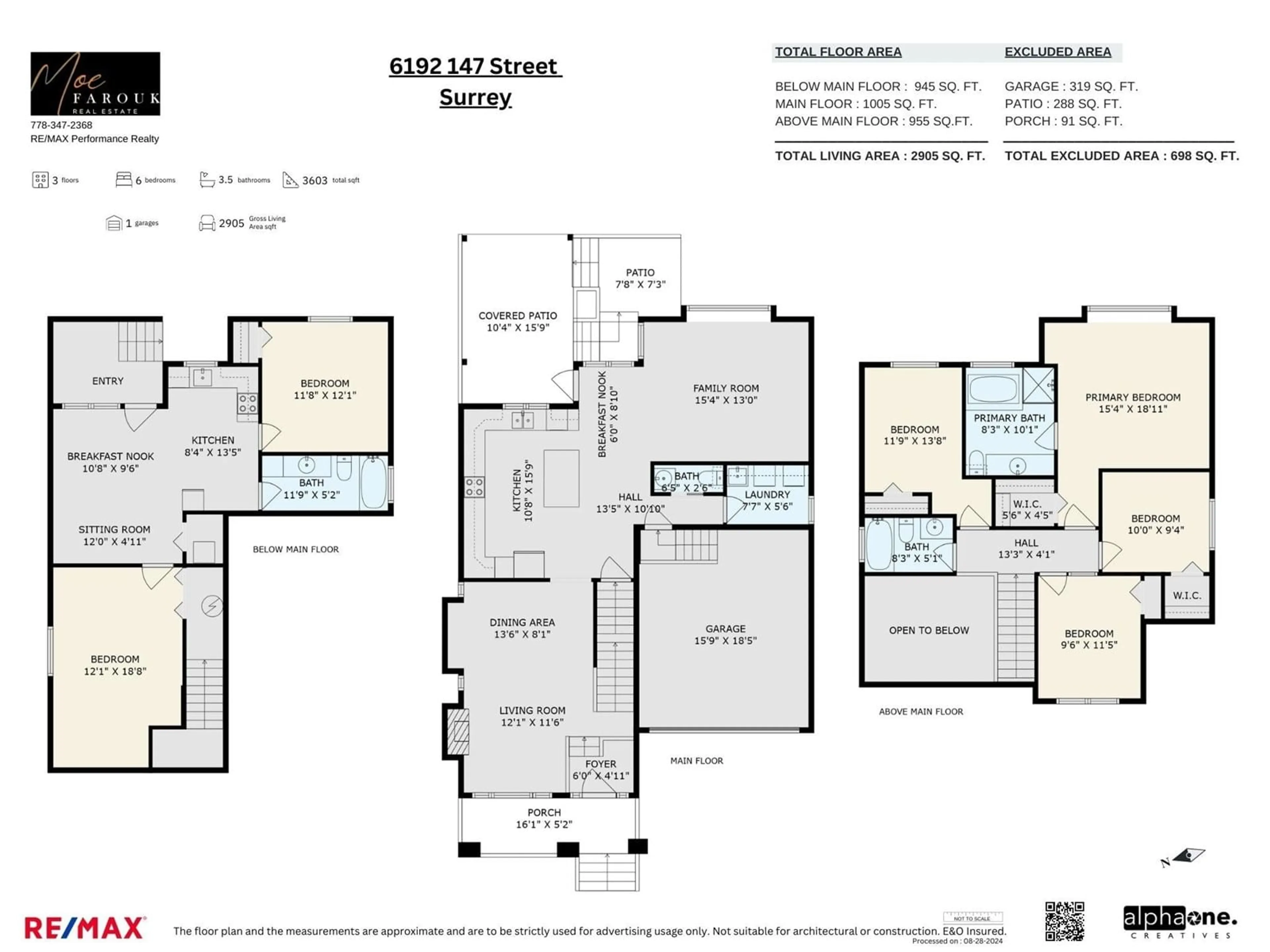 Floor plan for 6192 147TH STREET, Surrey British Columbia V3S6N4