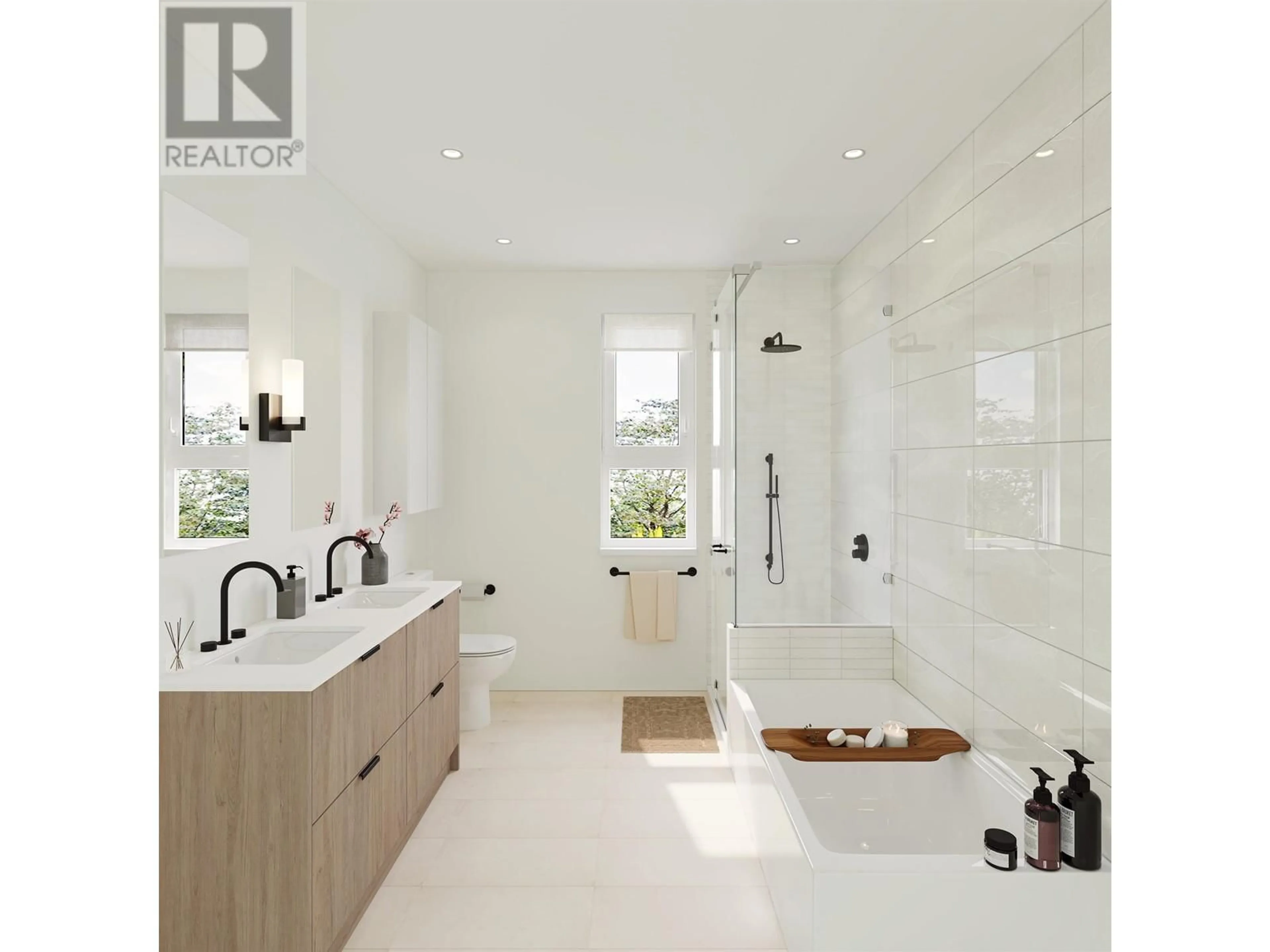 Contemporary bathroom, ceramic/tile floor for 215 - 709 REGAN AVENUE, Coquitlam British Columbia V3J3A5