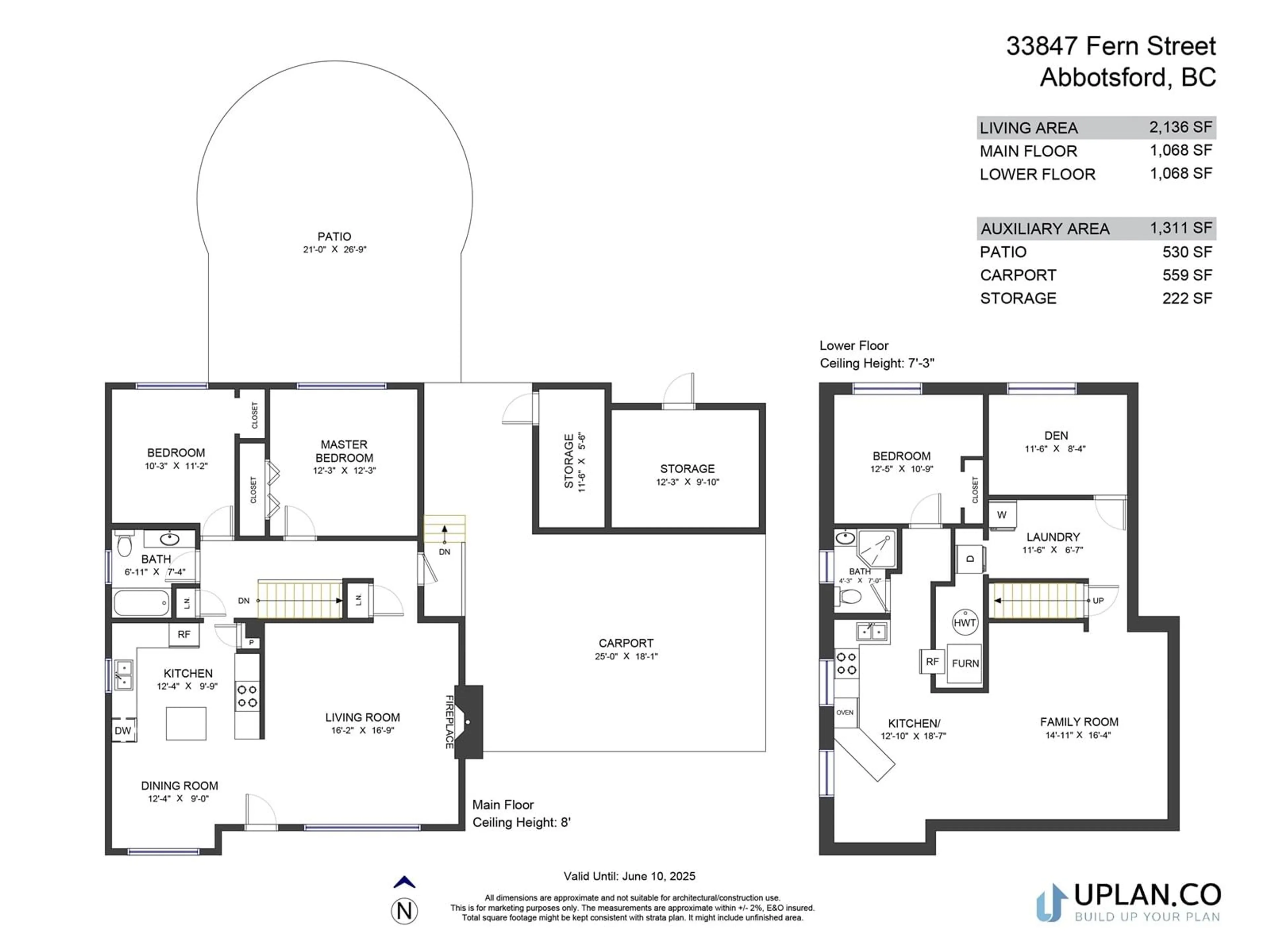 Floor plan for 33847 FERN STREET, Abbotsford British Columbia V2S1G4