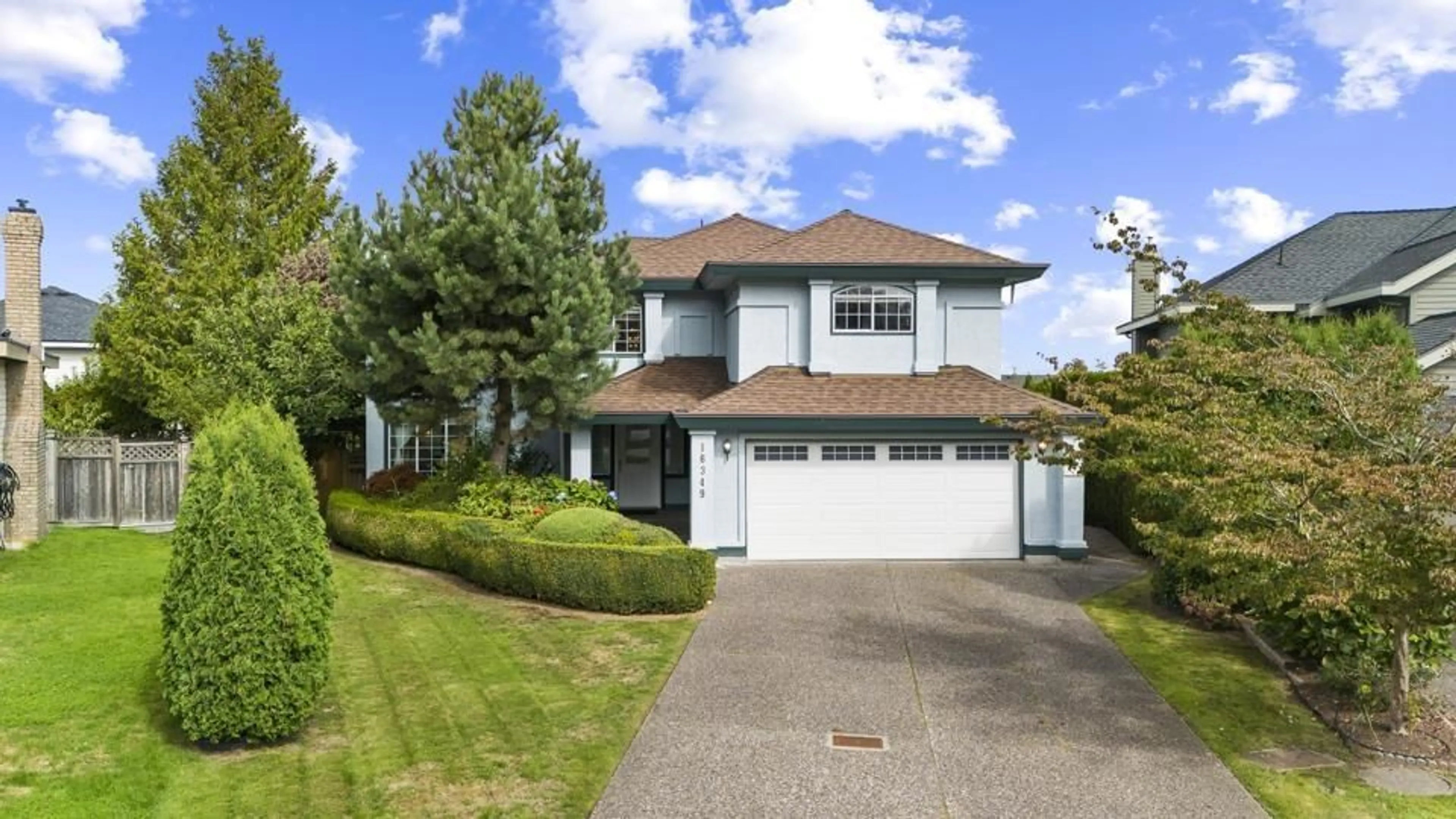 Frontside or backside of a home, the street view for 16349 86B AVENUE, Surrey British Columbia V4N1C7