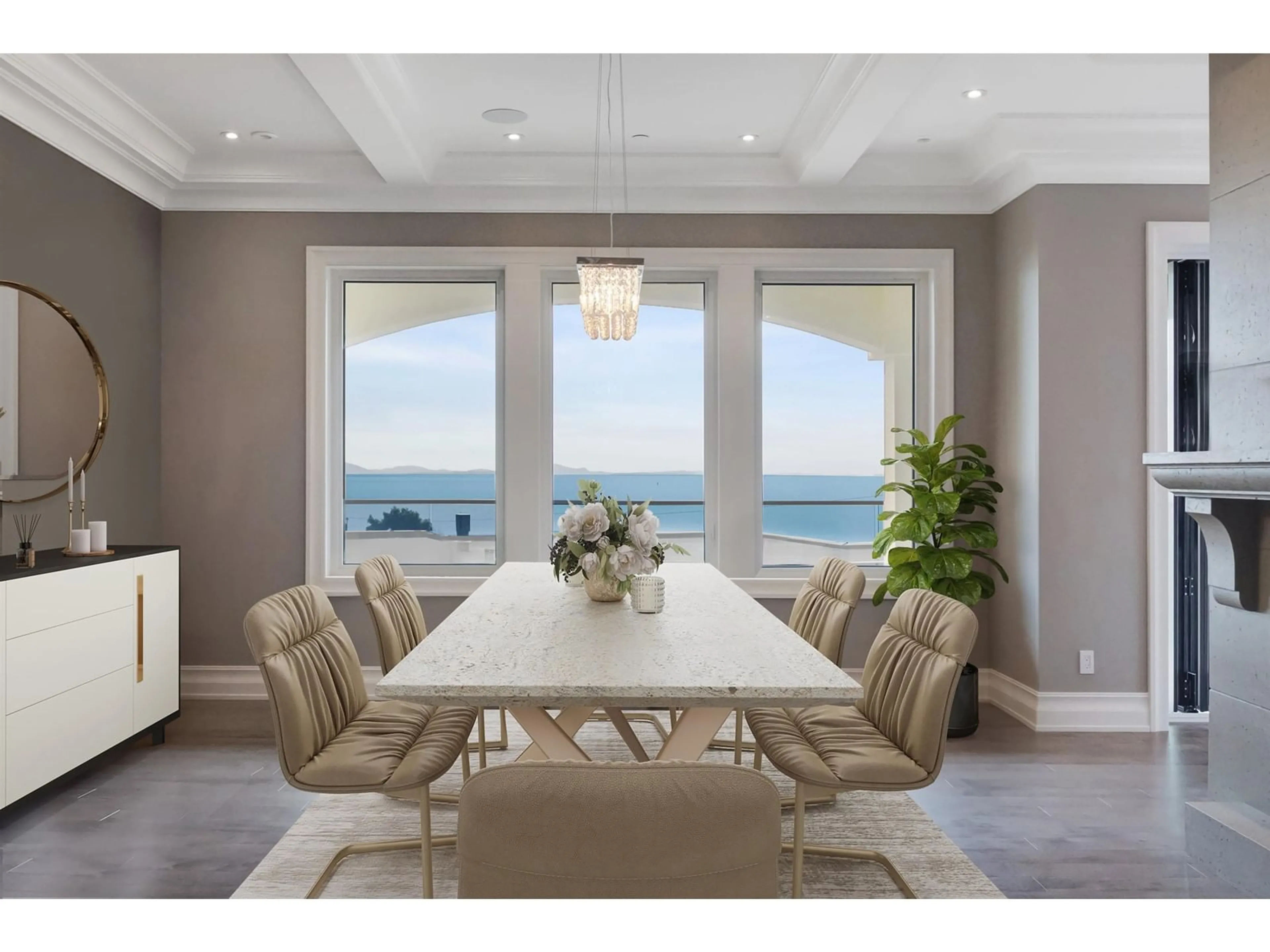 Dining room, wood floors for 1349 ANDERSON STREET, White Rock British Columbia V4B3P4