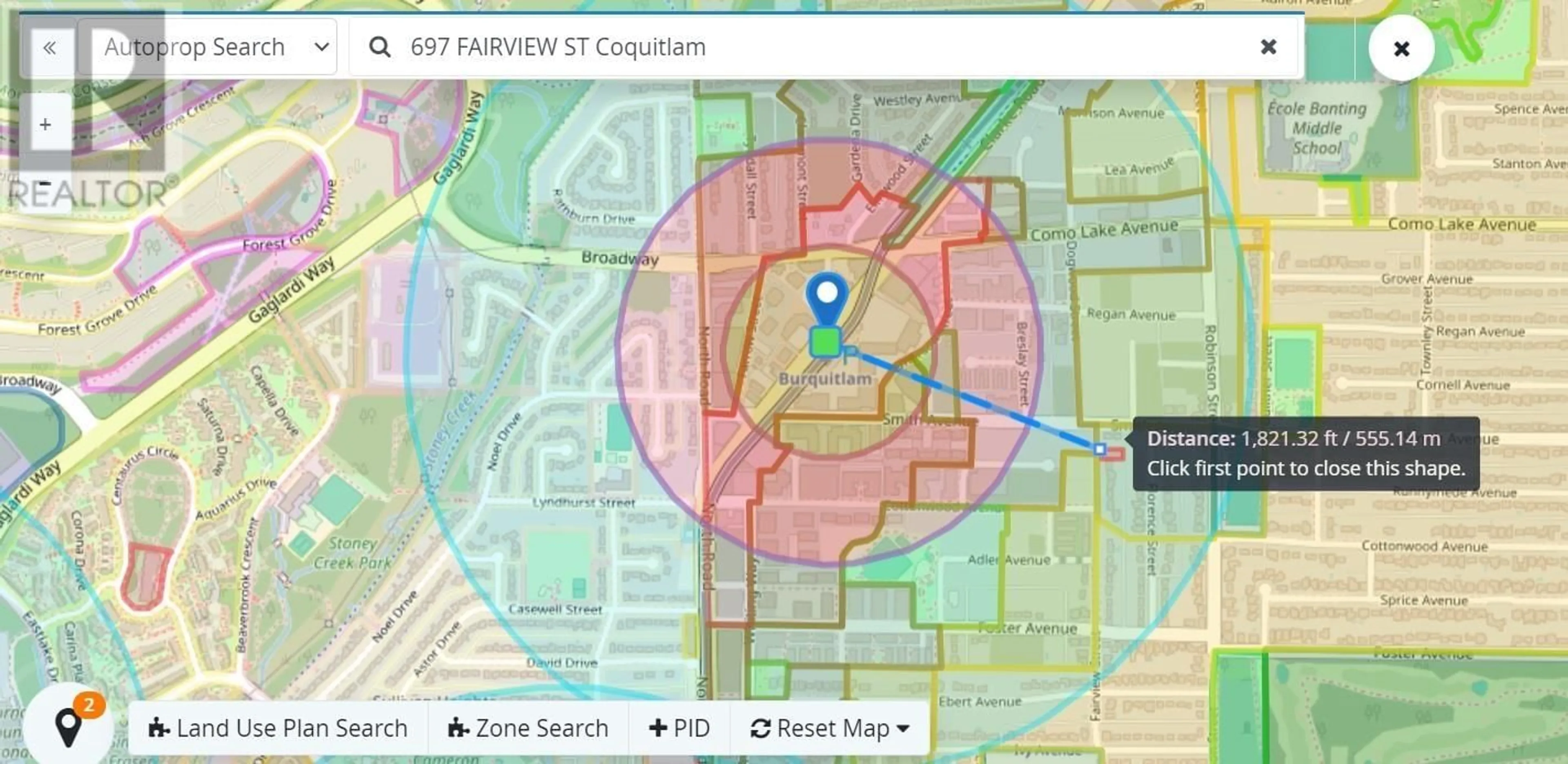 Picture of a map for 697 FAIRVIEW STREET, Coquitlam British Columbia V3J4B3