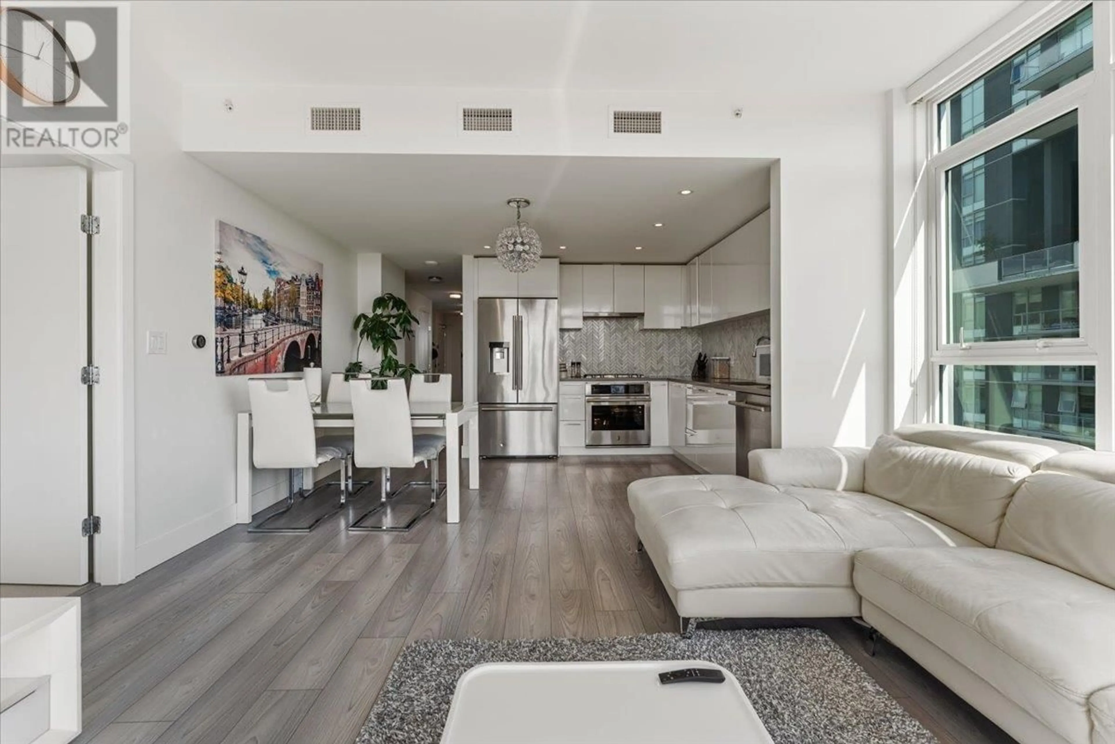 Living room, wood floors for 901 8570 RIVERGRASS DRIVE, Vancouver British Columbia V5S0H4