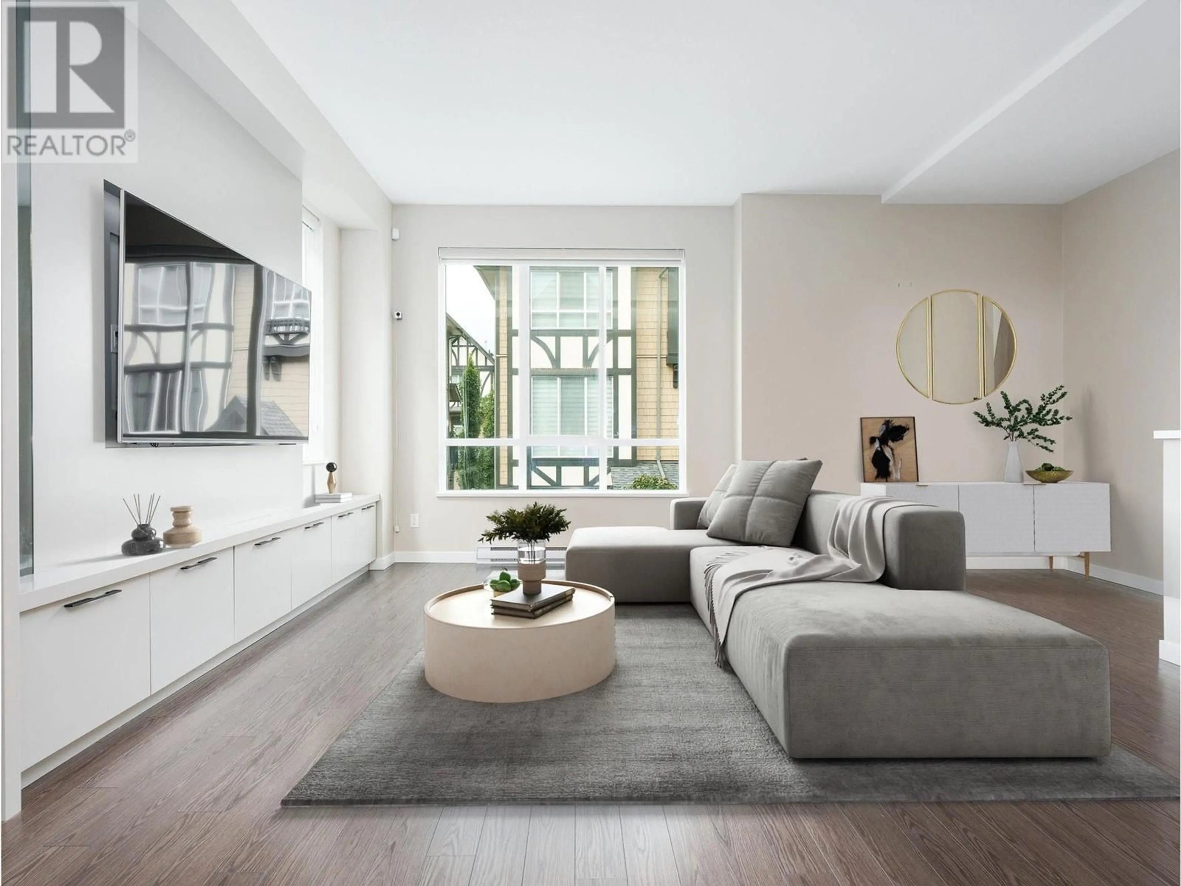 Living room, wood floors for 23 10388 NO. 2 ROAD, Richmond British Columbia V7E0B9