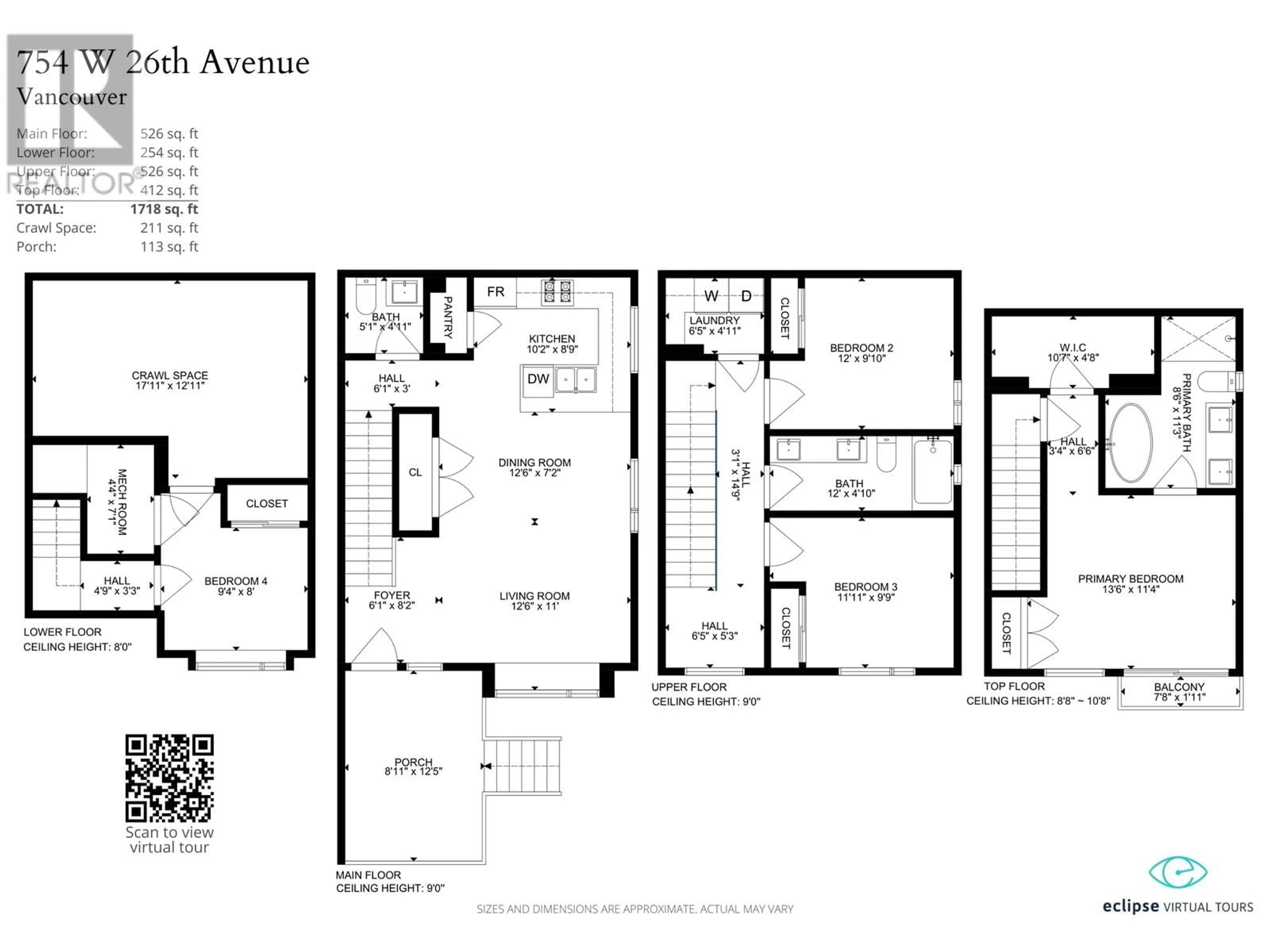 Floor plan for 754 W 26TH AVENUE, Vancouver British Columbia V5Z2E8