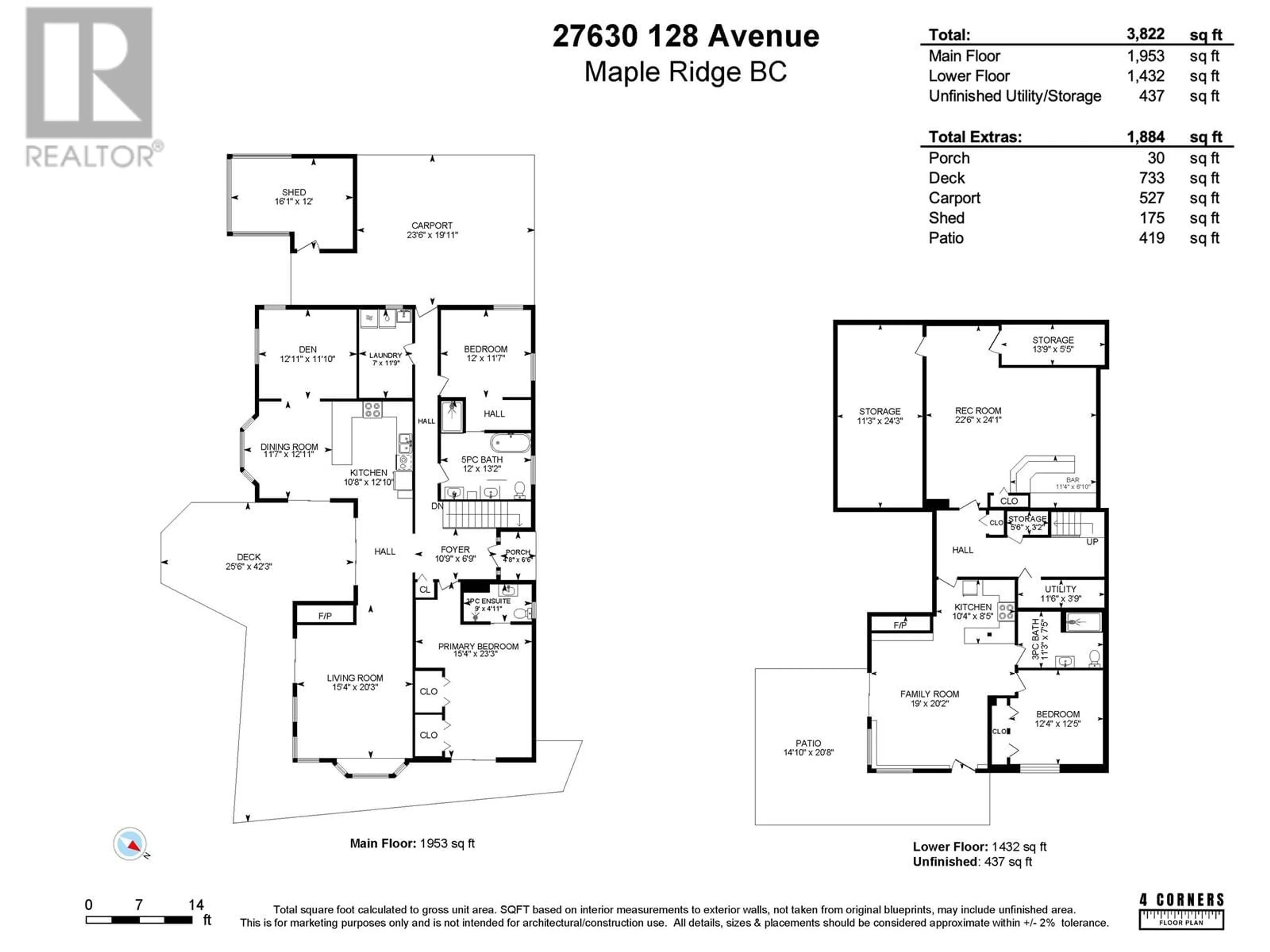 Floor plan for 27630 128 AVENUE, Maple Ridge British Columbia V2W1N5