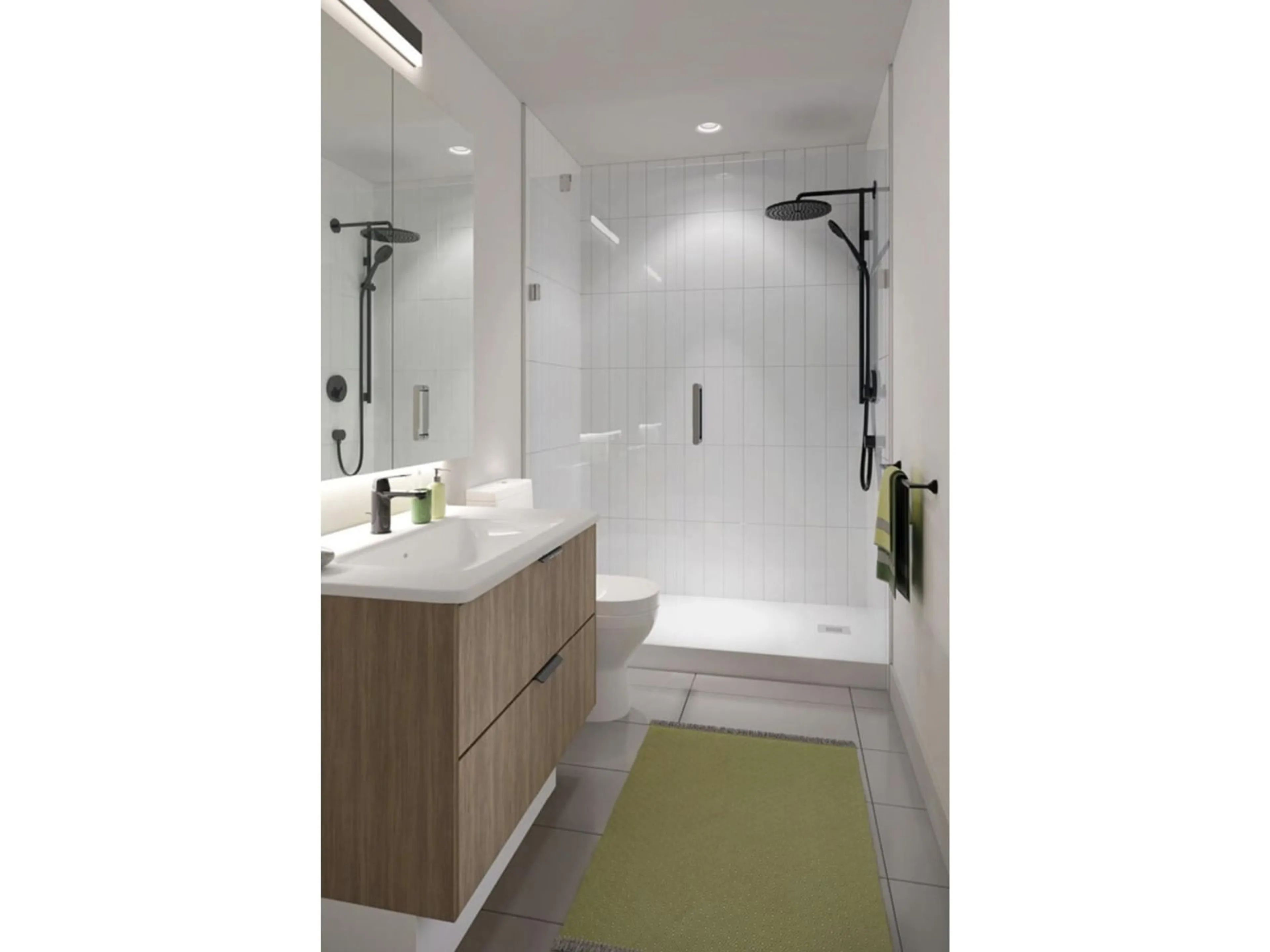 Contemporary bathroom, ceramic floors for 307 14398 60 AVENUE, Surrey British Columbia V3X2N5