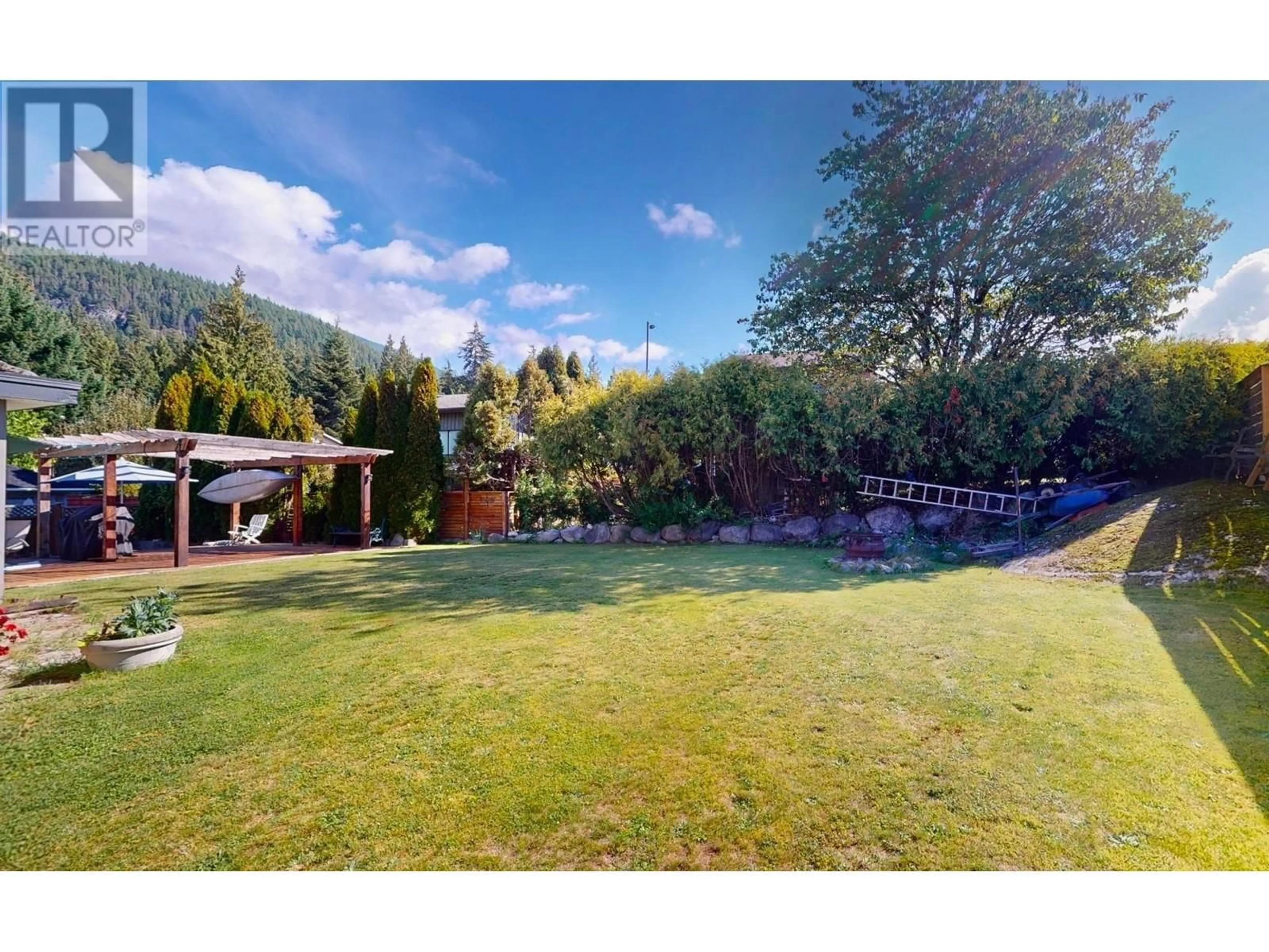 Patio, the fenced backyard for 2002 GLACIER HEIGHTS PLACE, Squamish British Columbia V0N1T0