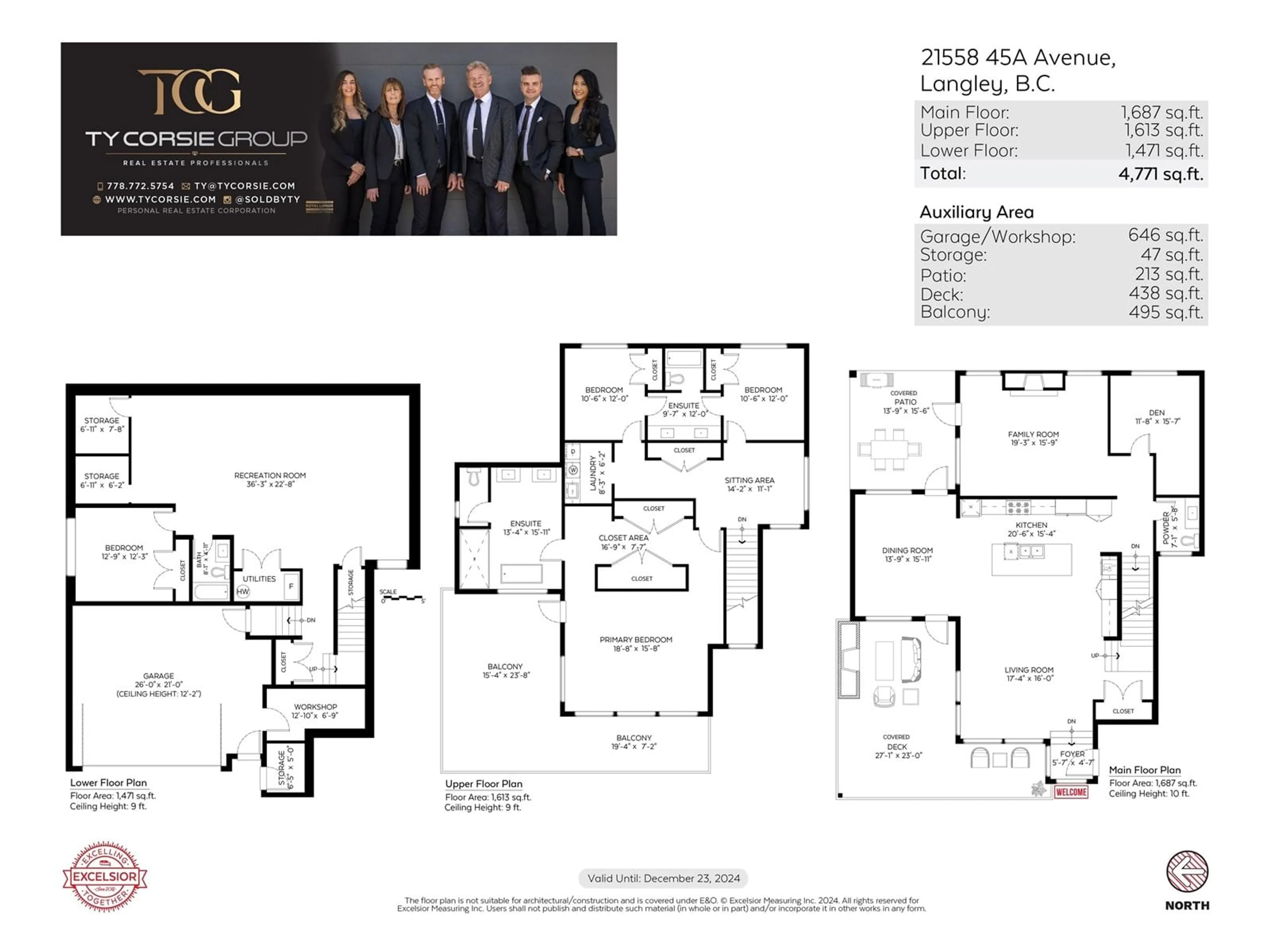 Floor plan for 21558 45A AVENUE, Langley British Columbia V3A3G6