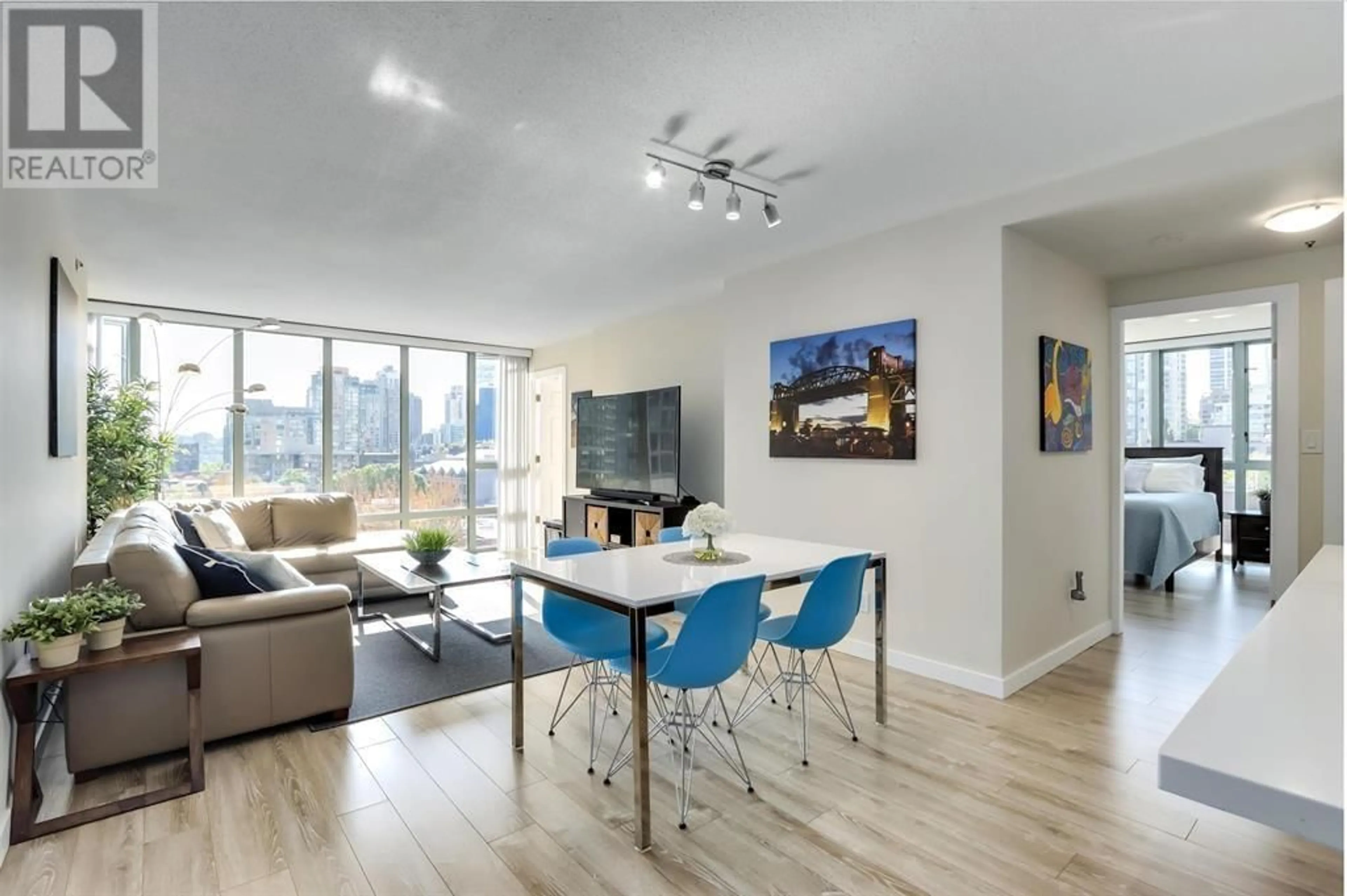 Living room, wood floors for 804 950 CAMBIE STREET, Vancouver British Columbia V6B5X5