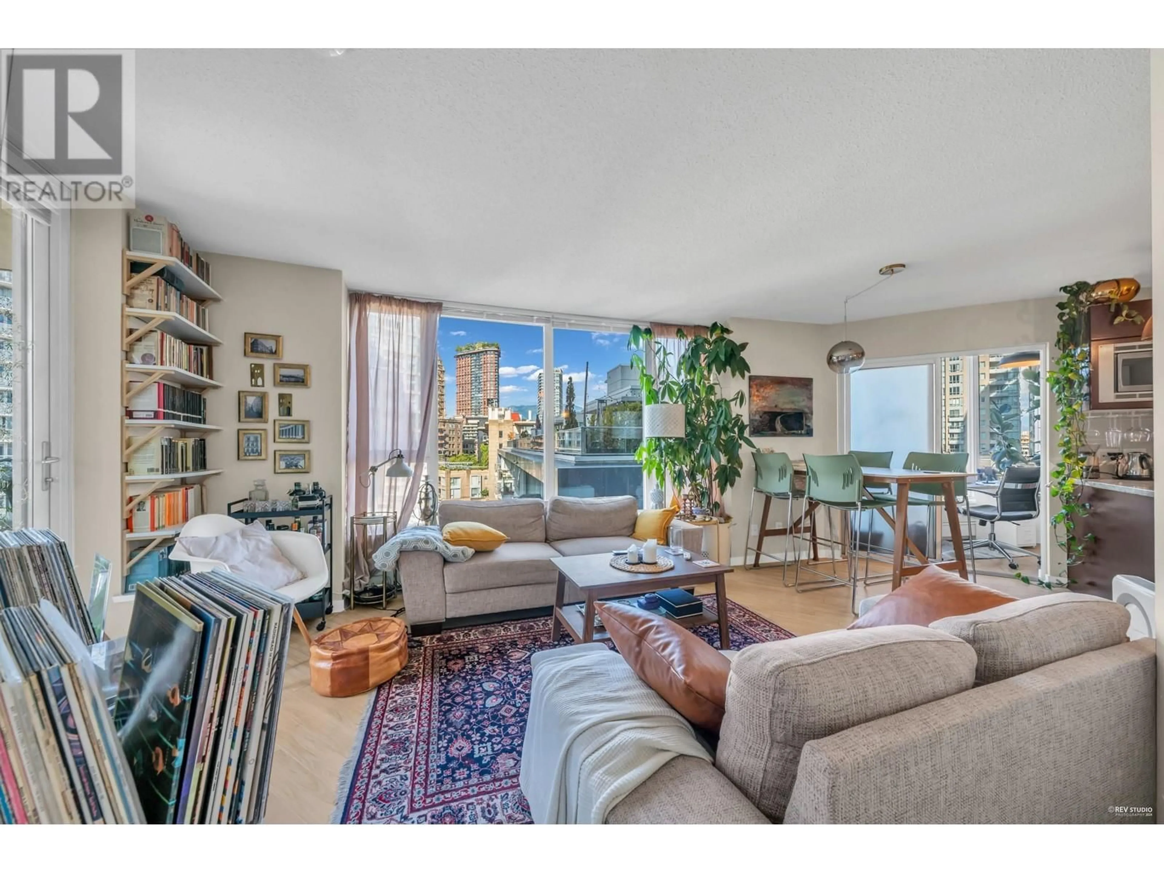 Living room, wood floors for 901 689 ABBOTT STREET, Vancouver British Columbia V6B0J2