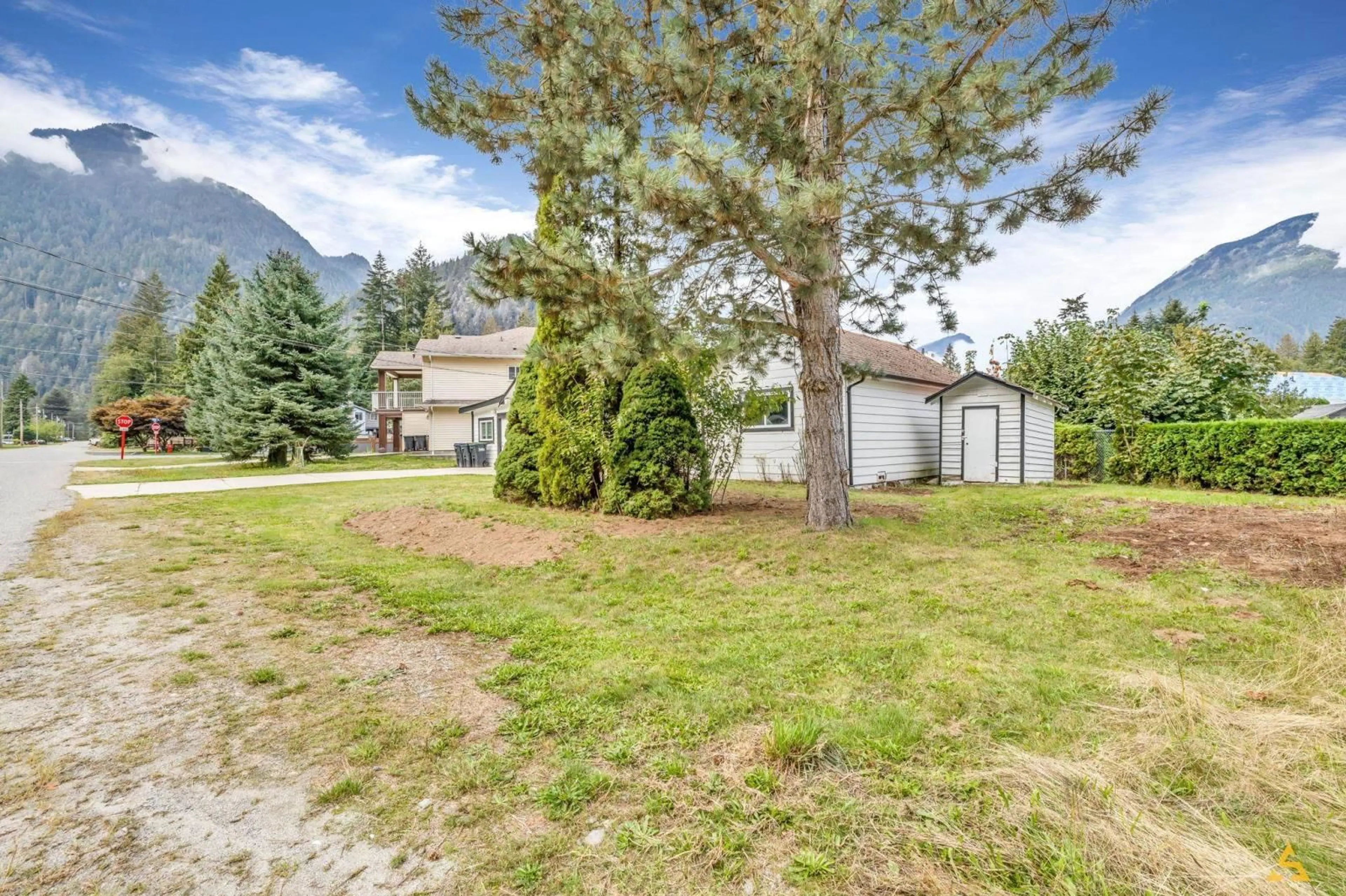 A pic from exterior of the house or condo, the fenced backyard for 63865 OLD YALE ROAD, Hope British Columbia V0X1L2