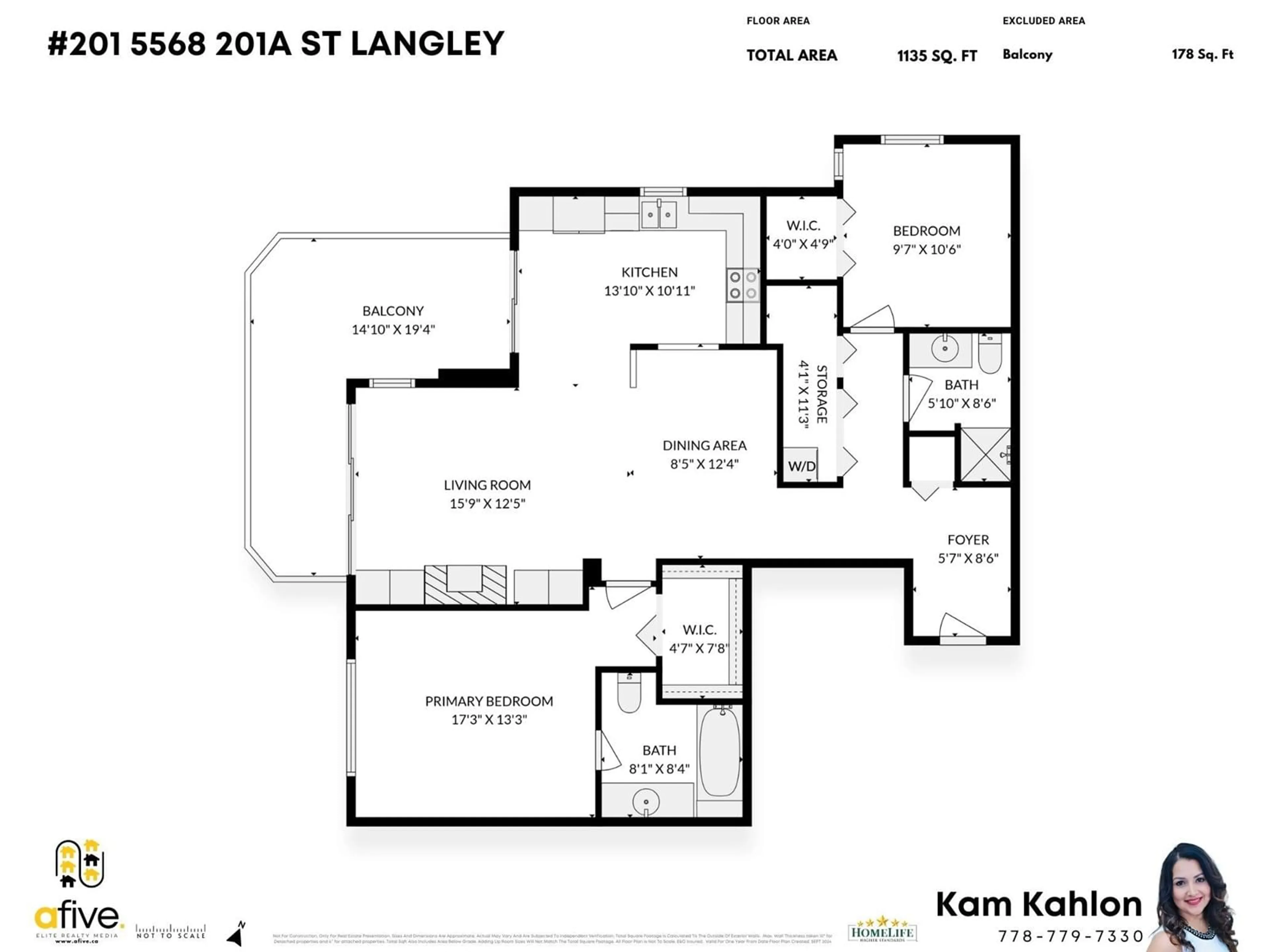 Floor plan for 201 5568 201A STREET, Langley British Columbia V3A8K5