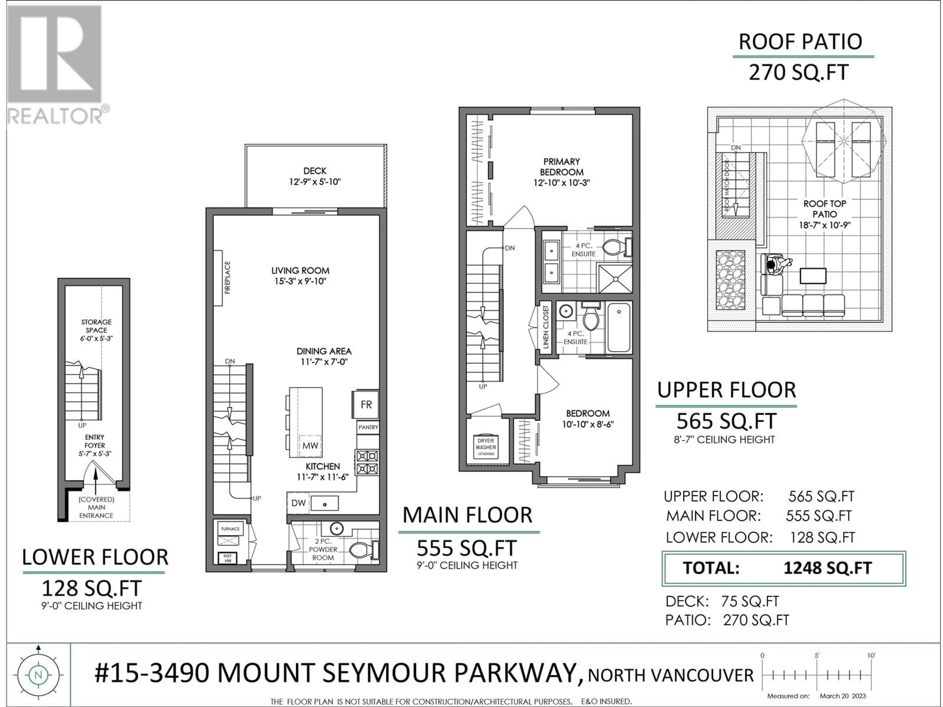 Floor plan for 15 3490 MT SEYMOUR PARKWAY, North Vancouver British Columbia V7H1G5