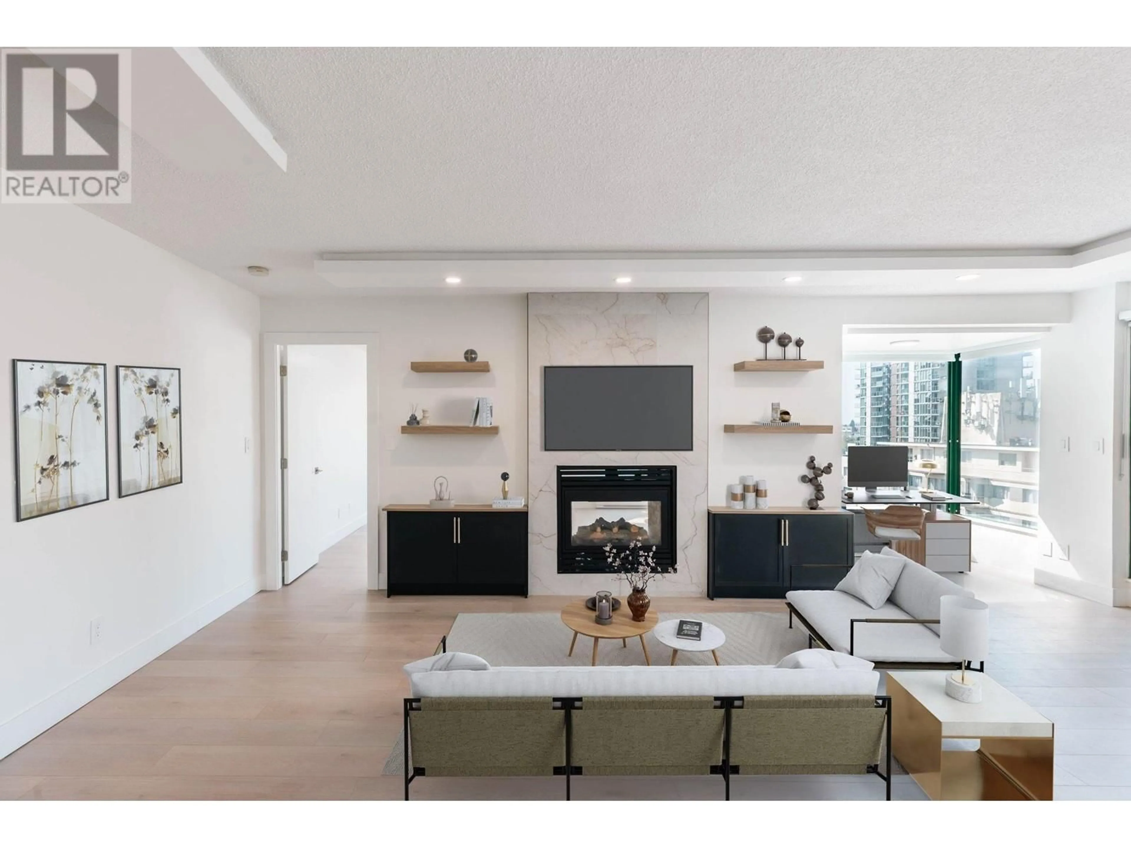 Living room, wood floors for PH2 410 CARNARVON STREET, New Westminster British Columbia V3L5N9