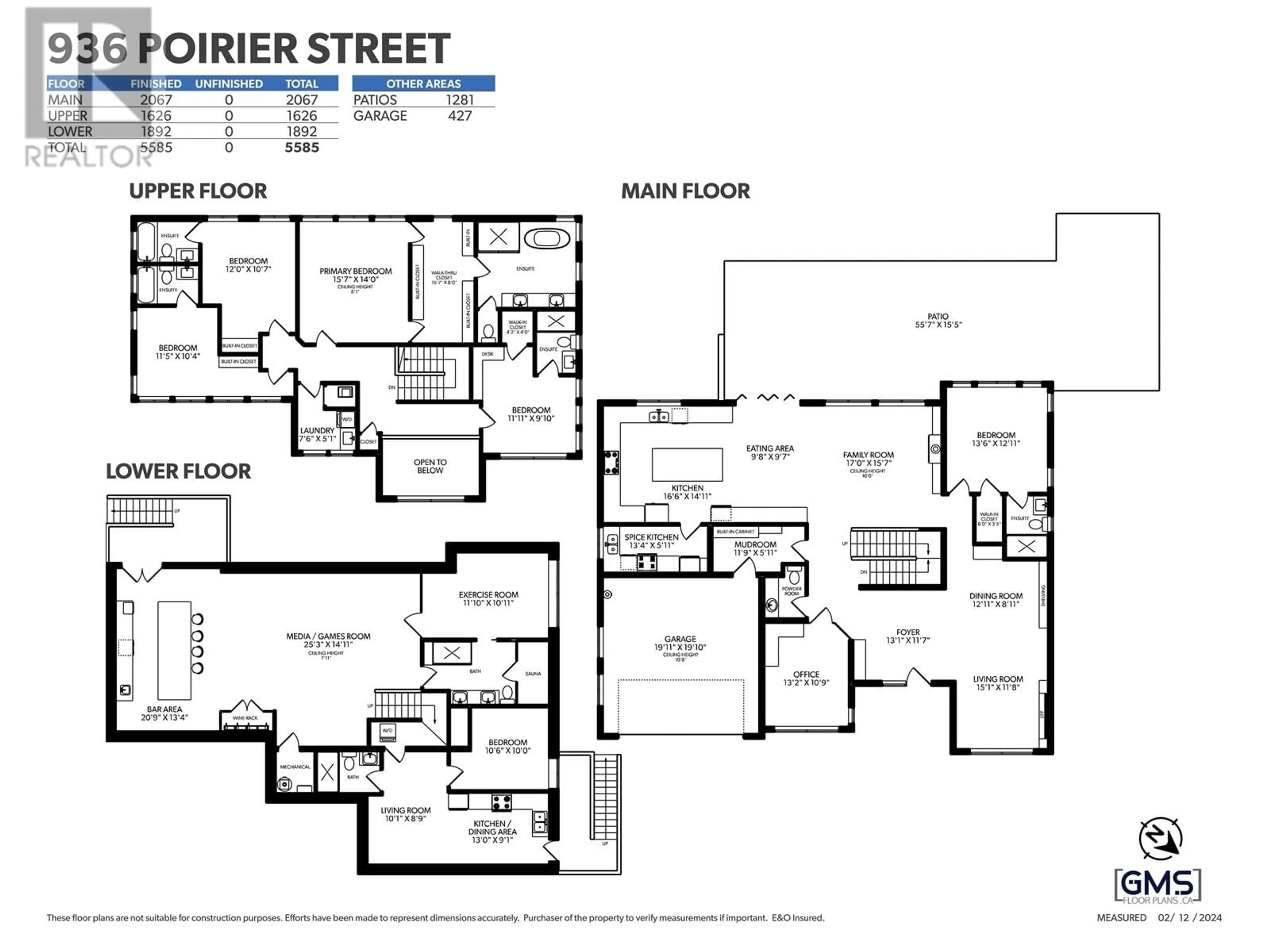 Floor plan for 936 POIRIER STREET, Coquitlam British Columbia V3J6C4