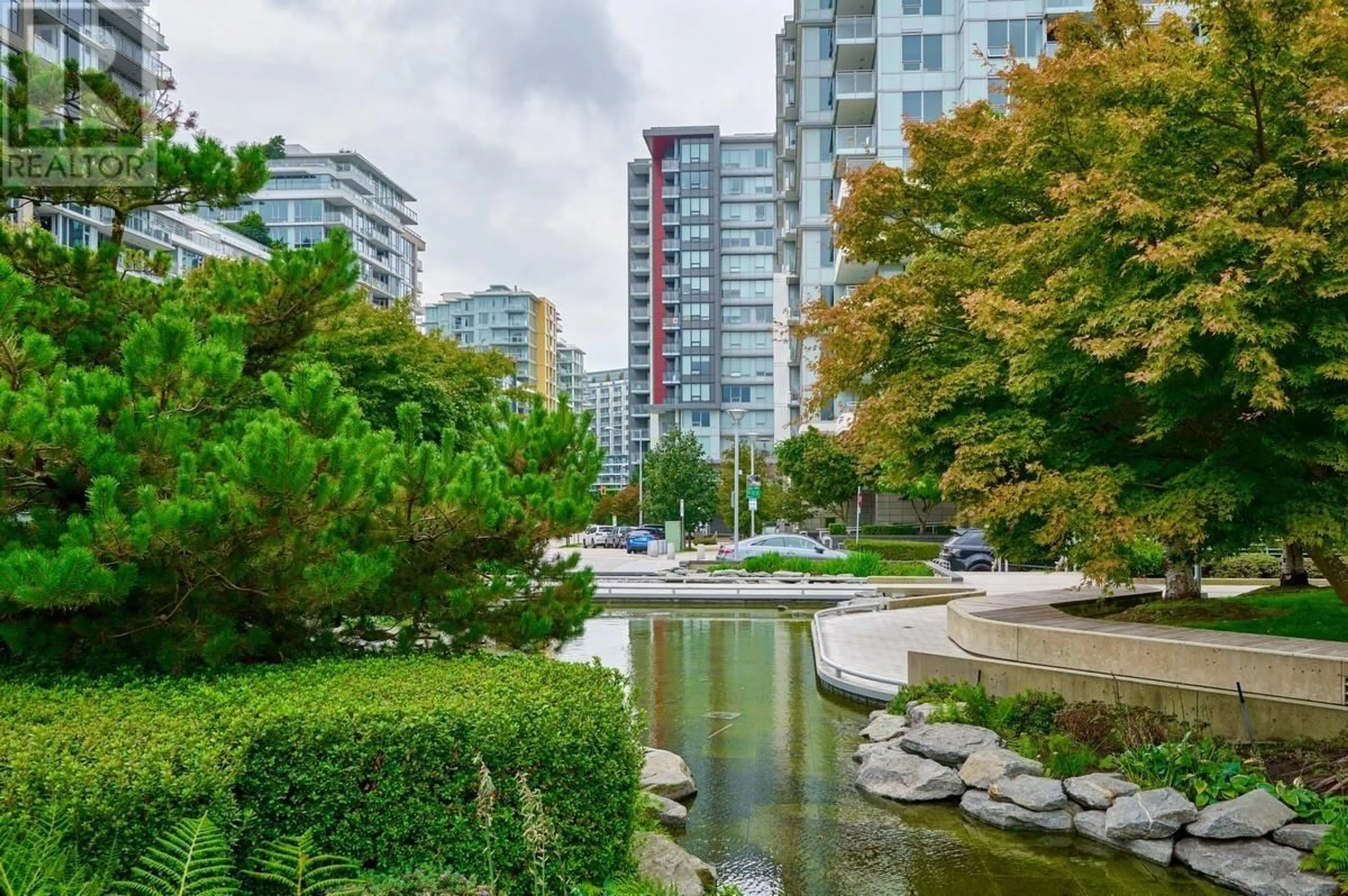 A pic from exterior of the house or condo, the view of city buildings for 1803 8833 HAZELBRIDGE WAY, Richmond British Columbia V6X0N3