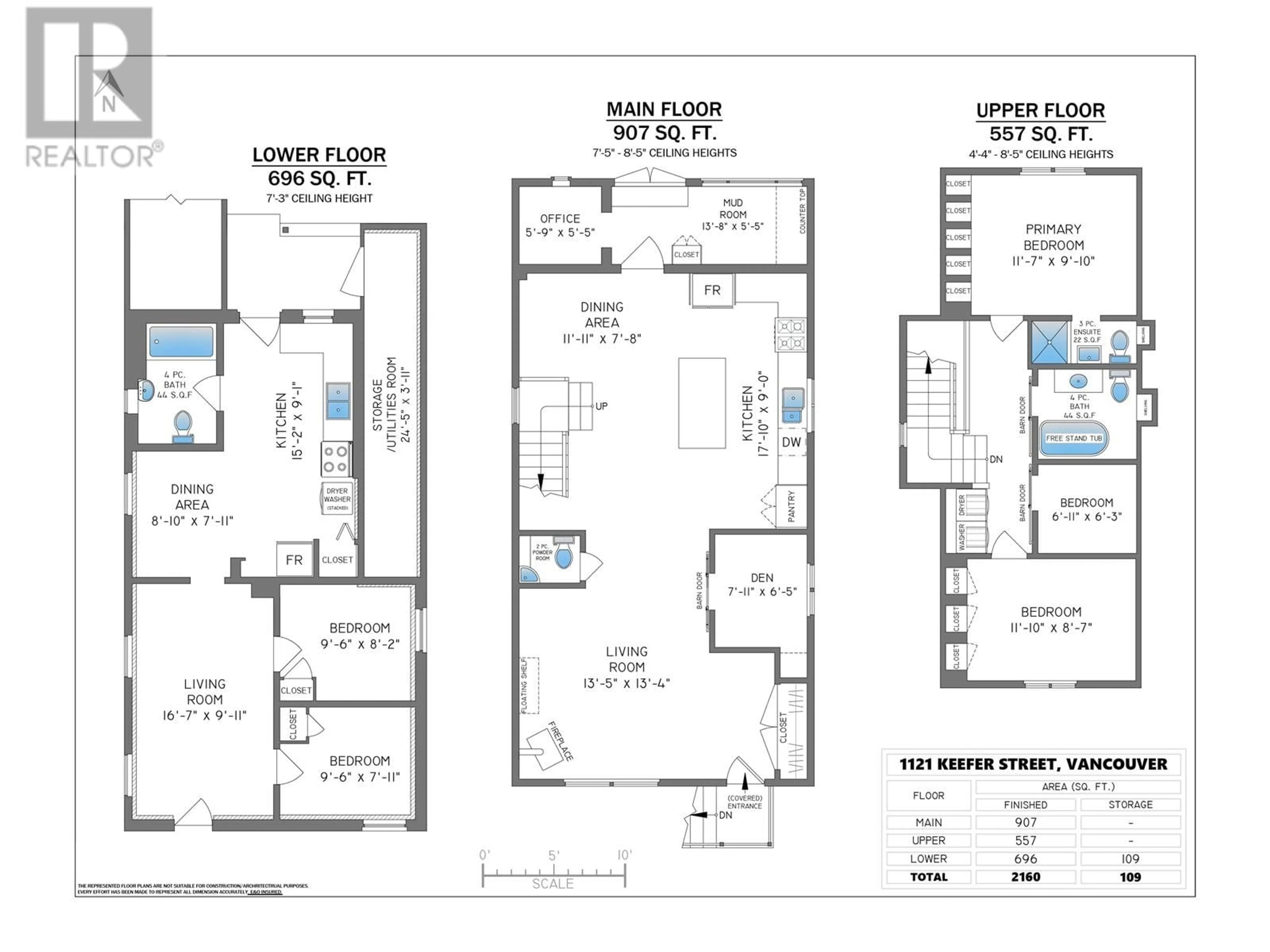 Floor plan for 1121 KEEFER STREET, Vancouver British Columbia V6A1Z2