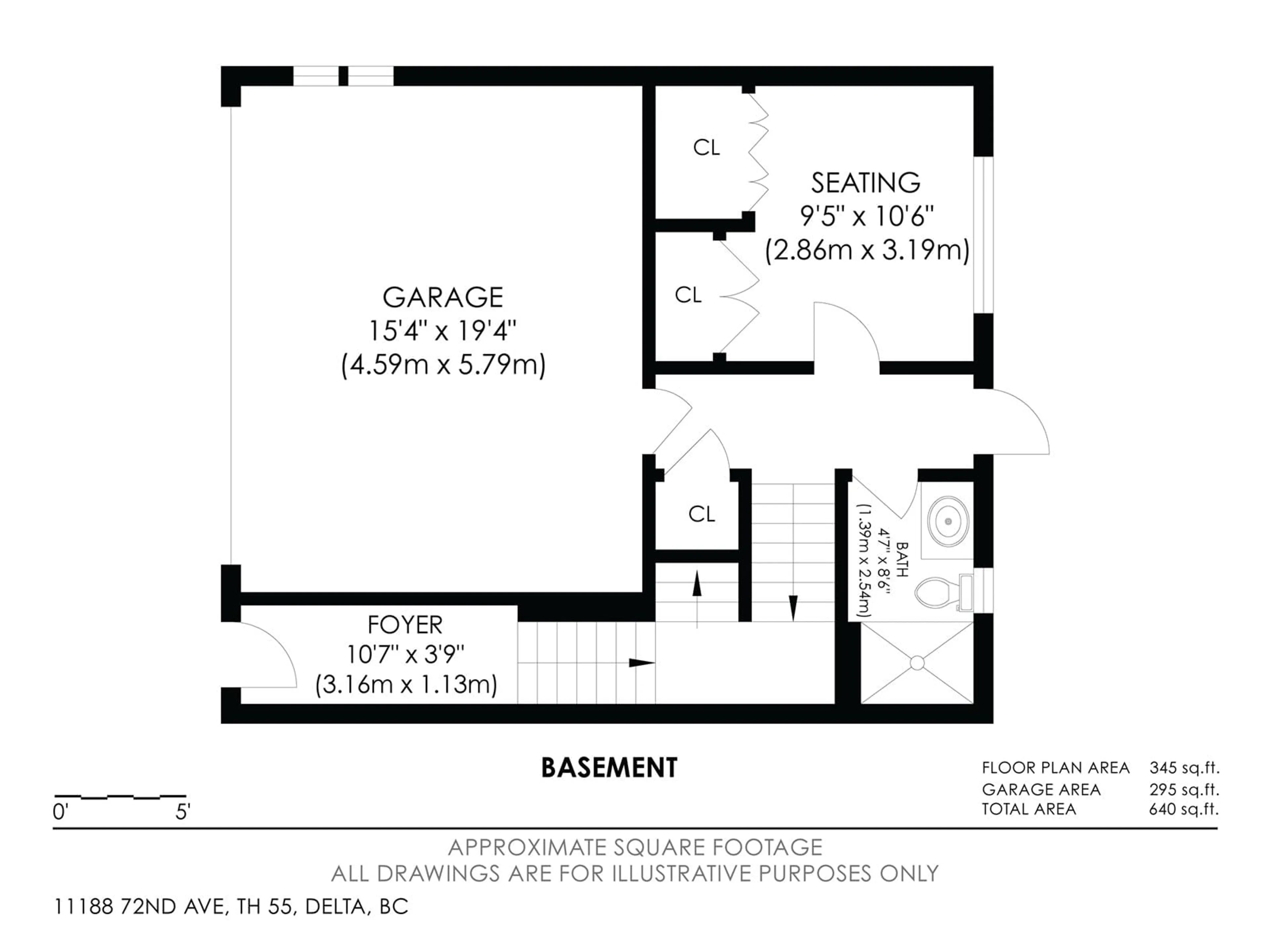 Floor plan for 55 11188 72 AVENUE, Delta British Columbia V4E0A5