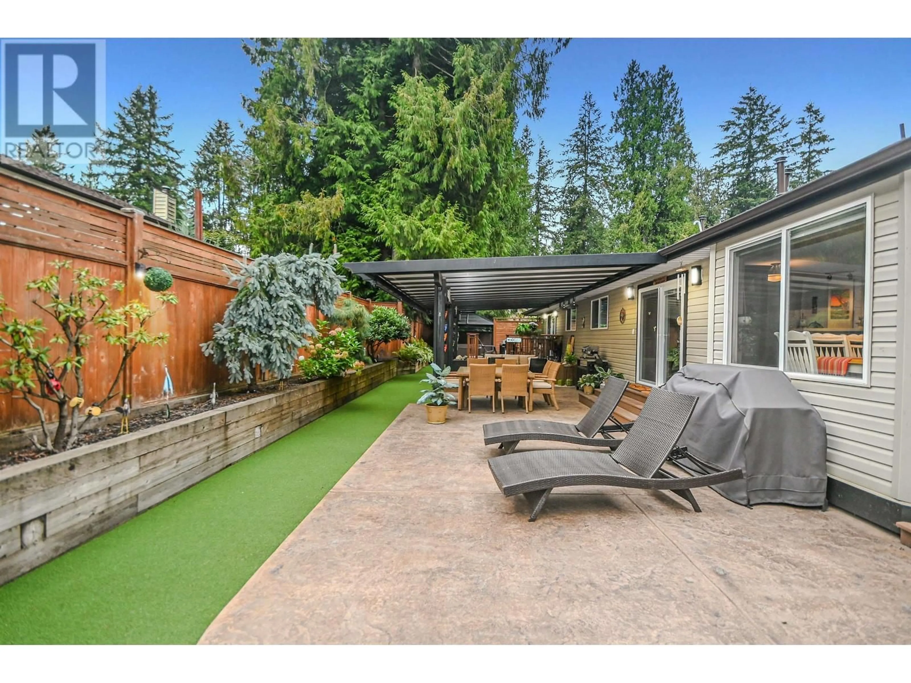 Patio, the fenced backyard for 12375 214 STREET, Maple Ridge British Columbia V2X4H2