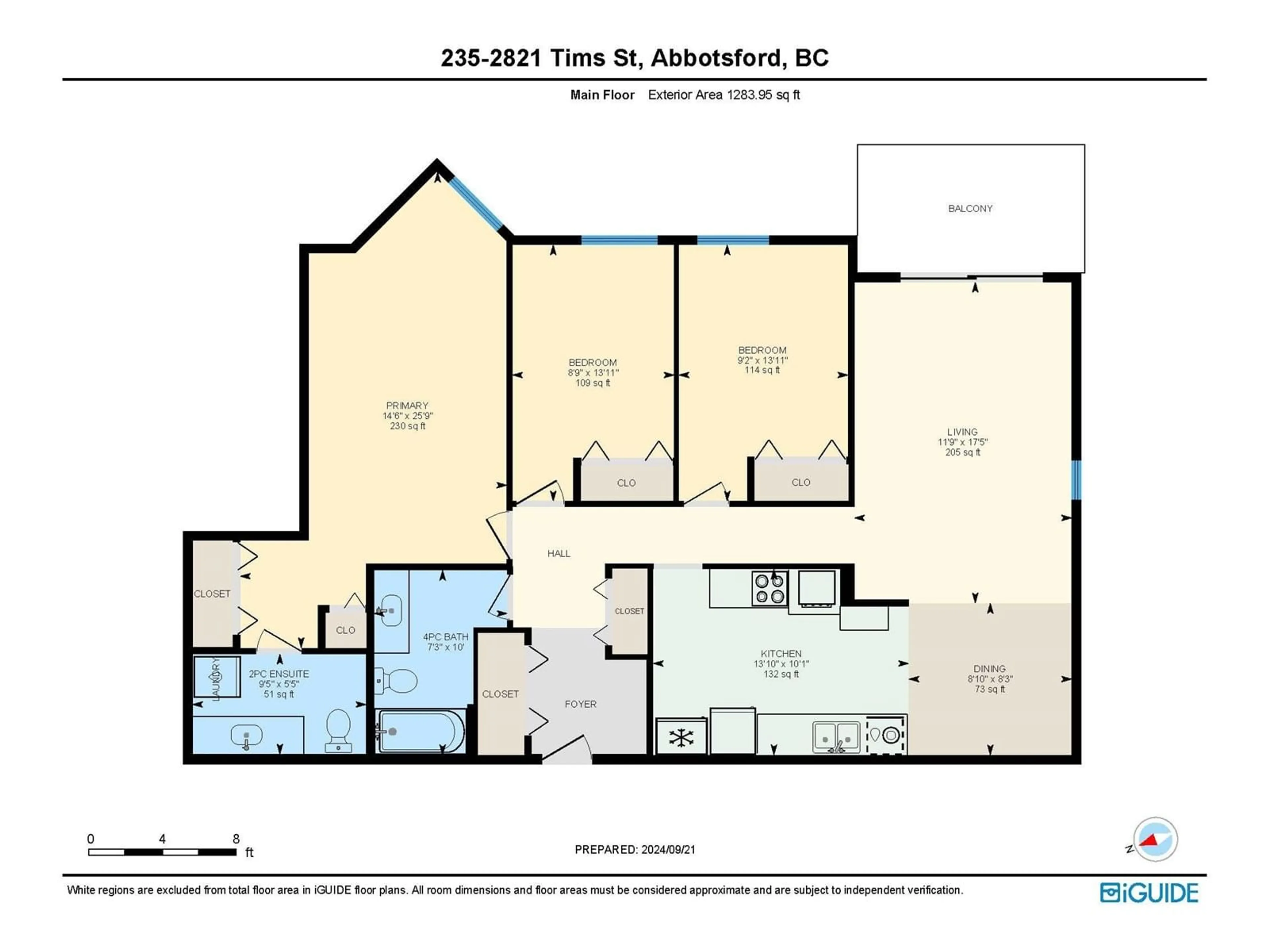 Floor plan for 235 2821 TIMS STREET, Abbotsford British Columbia V2T4B1