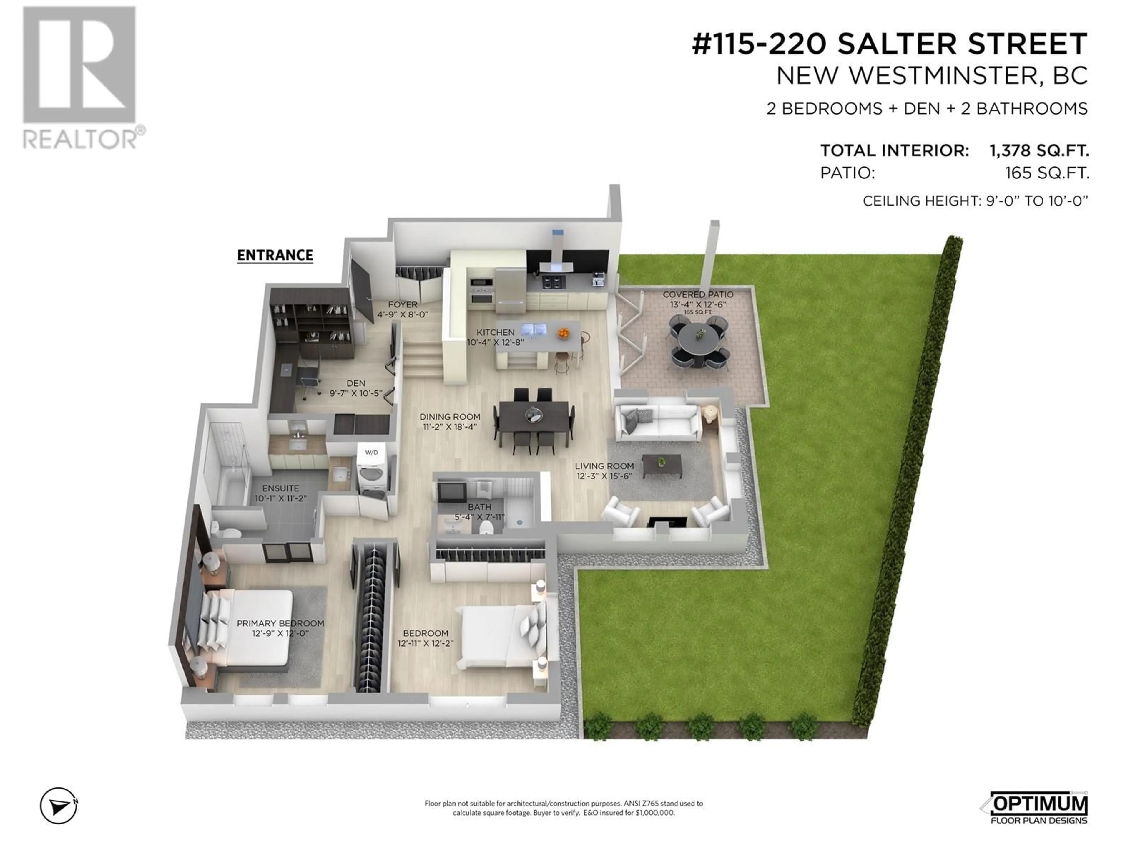 Floor plan for 115 220 SALTER STREET, New Westminster British Columbia V3M0H4