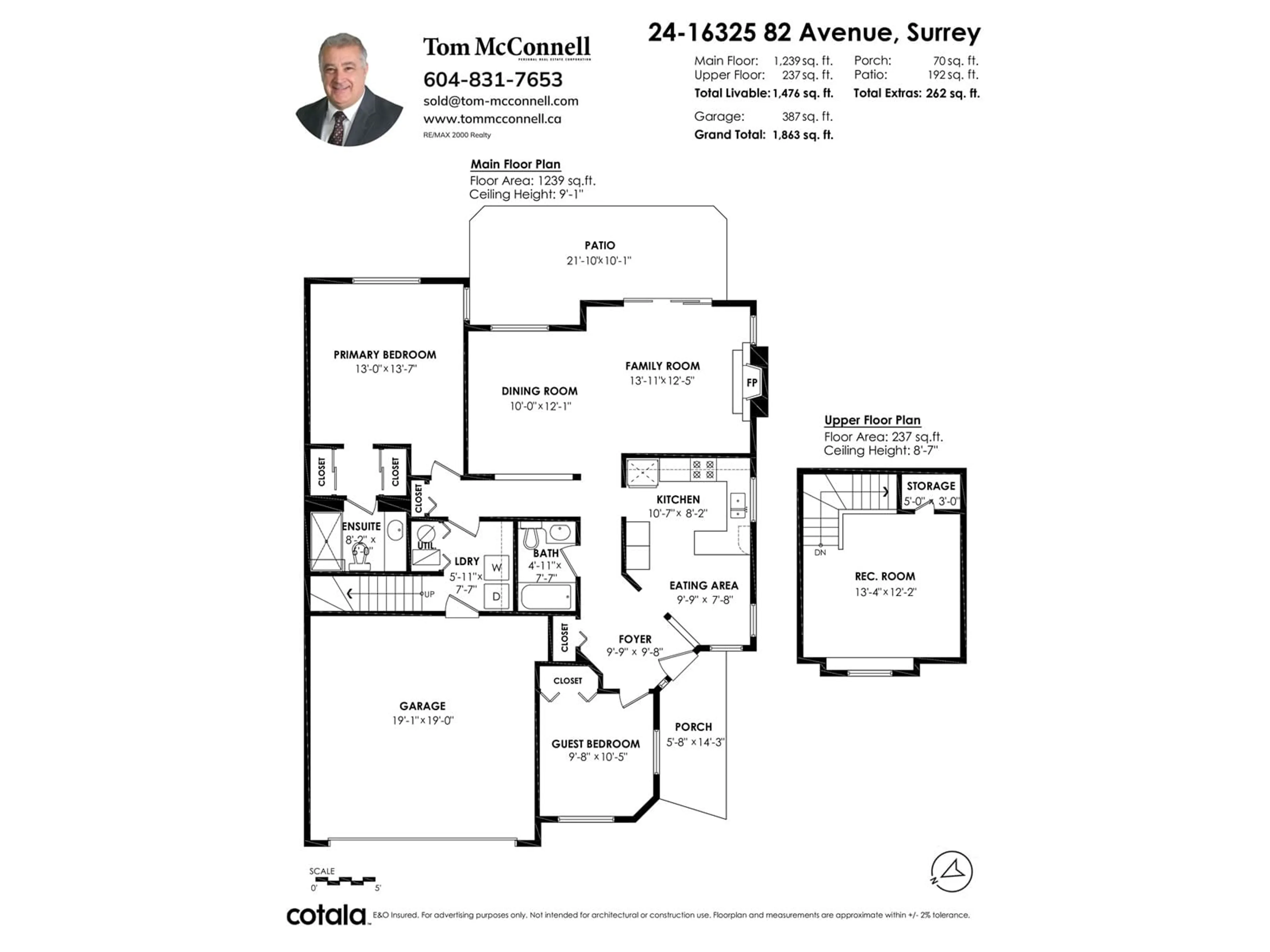 Floor plan for 24 16325 82 AVENUE, Surrey British Columbia V4N0P5