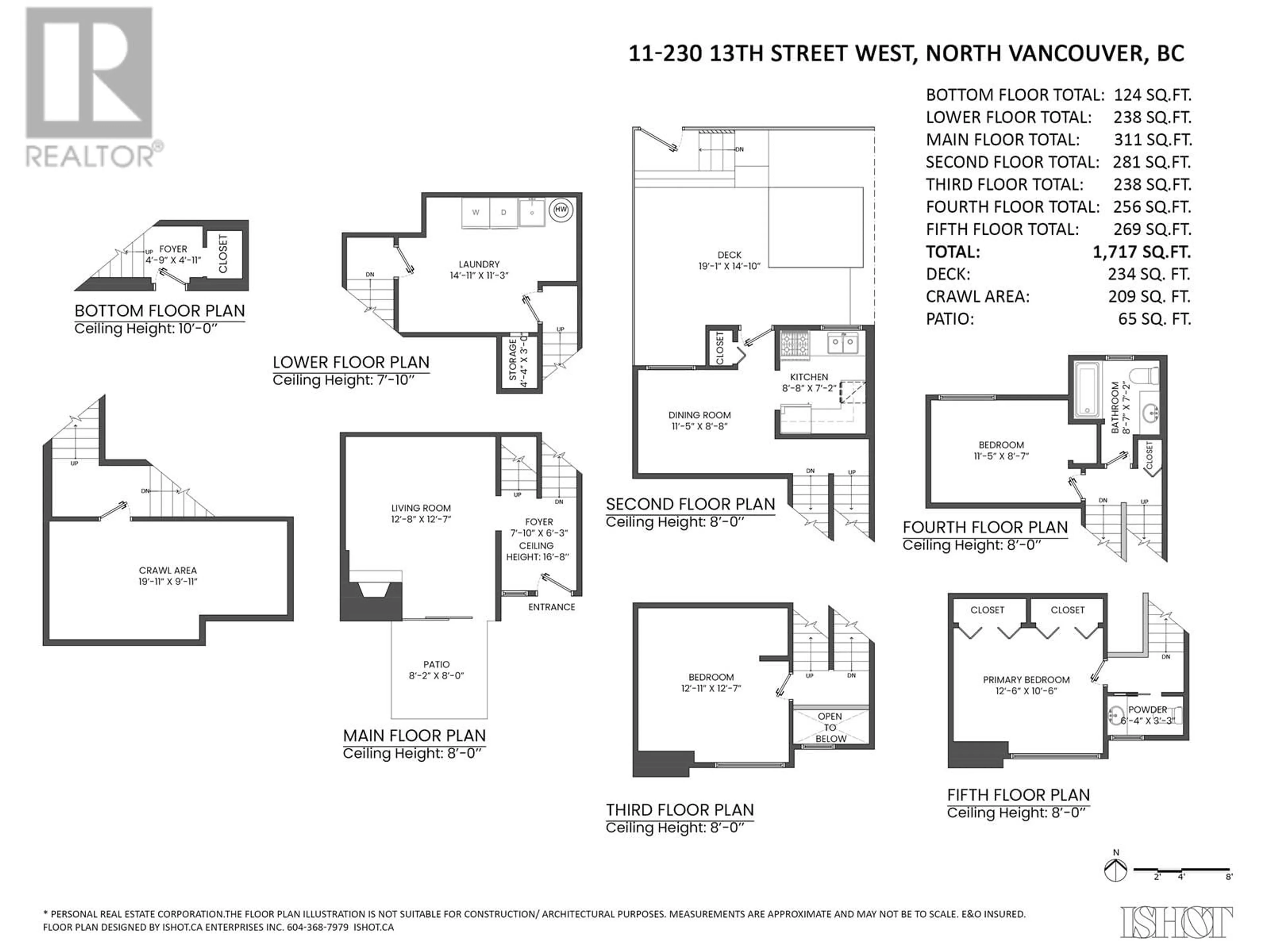 Floor plan for 11 230 W 13TH STREET, North Vancouver British Columbia V7M1N7