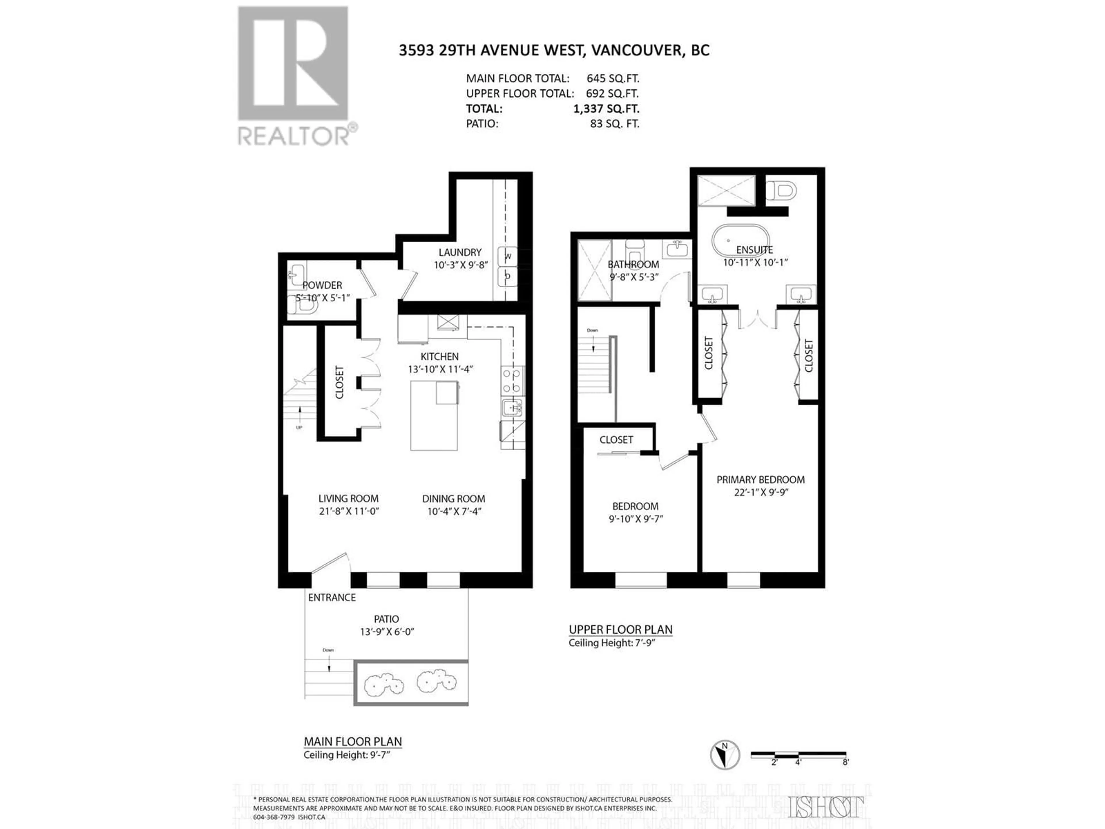 Floor plan for 3593 W 29TH AVENUE, Vancouver British Columbia V6S2G5