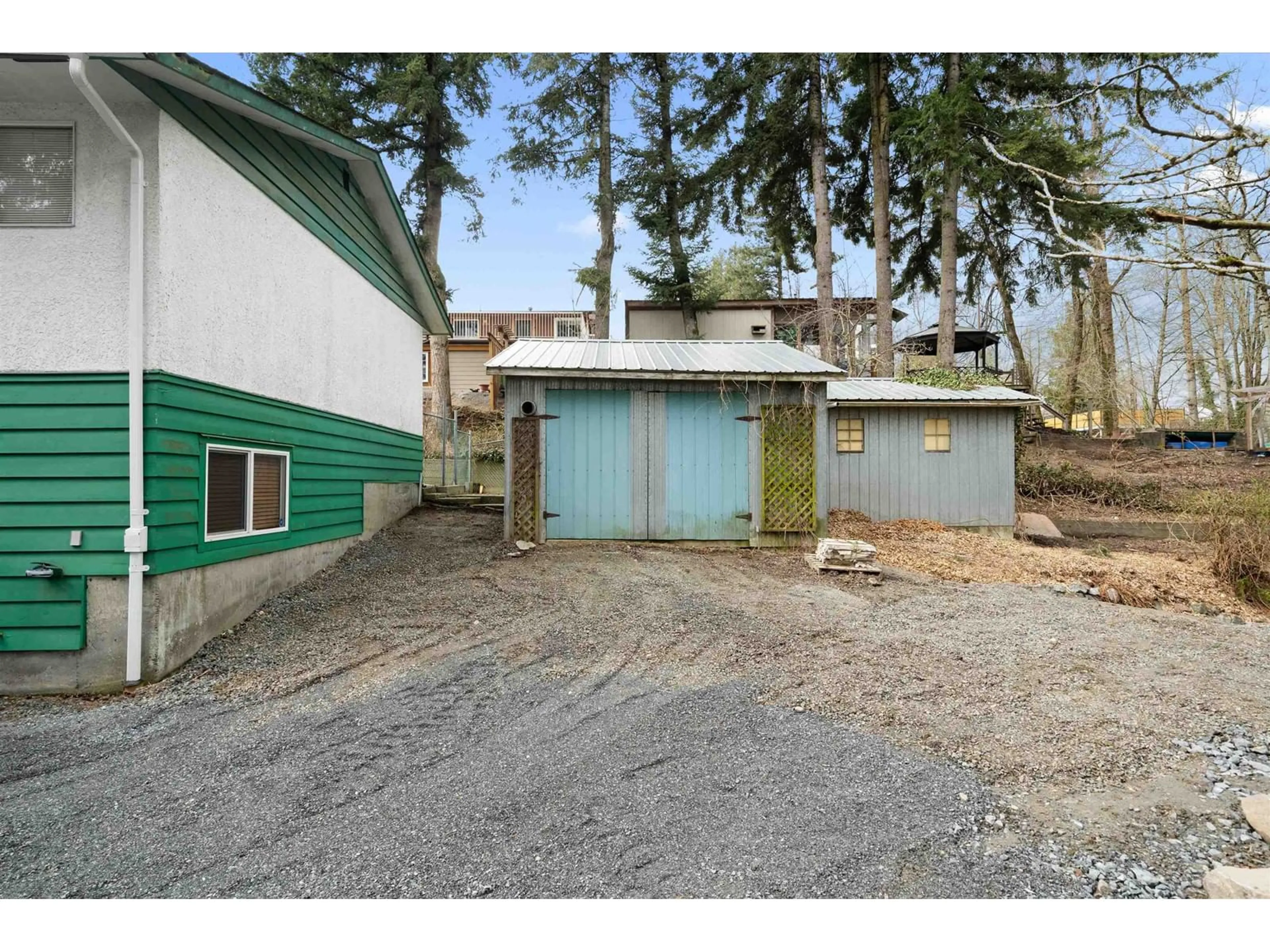 Frontside or backside of a home, the fenced backyard for 29497 SUNVALLEY CRESCENT, Abbotsford British Columbia V4X1J2