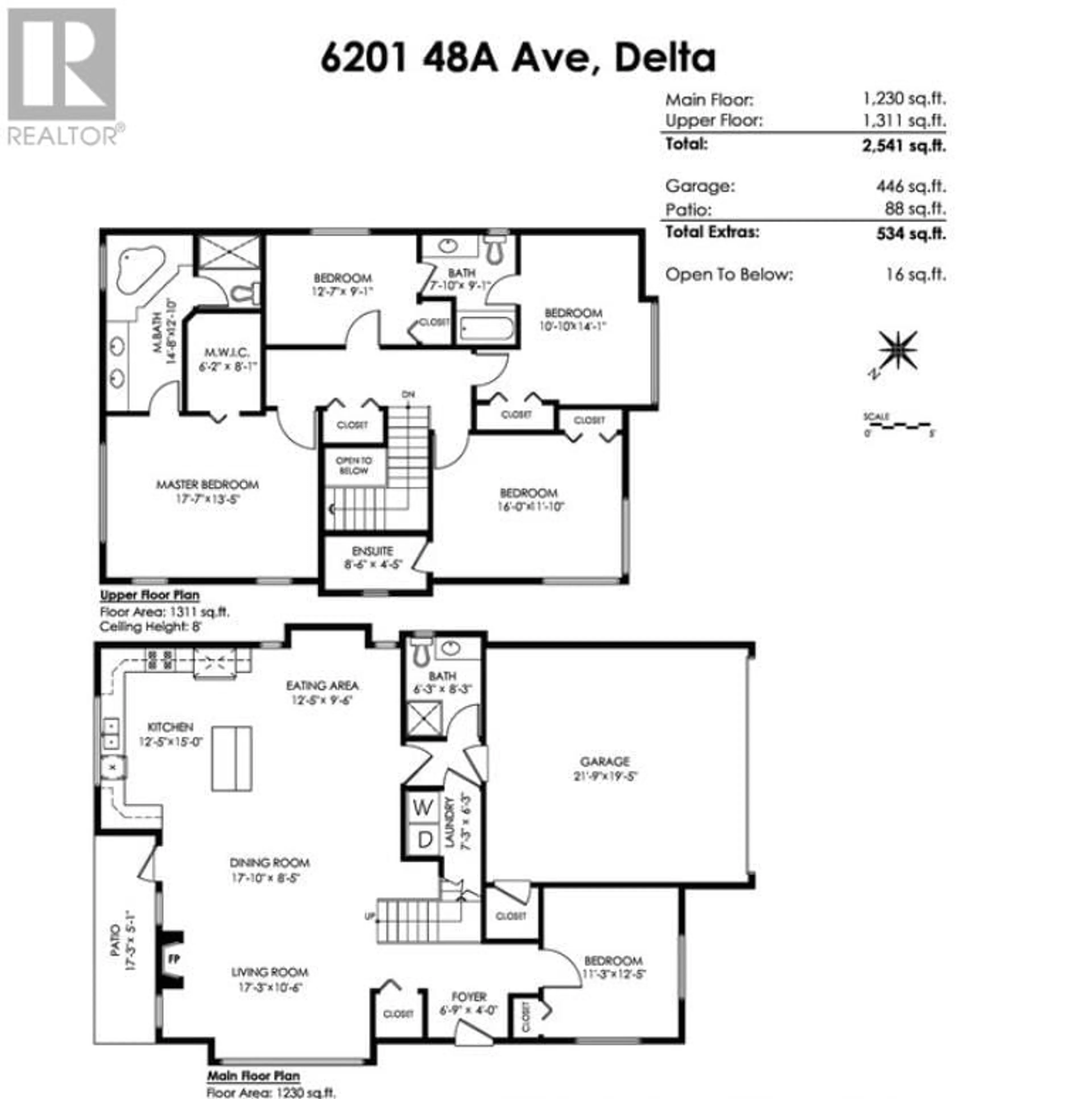 Floor plan for 6201 48A AVENUE, Ladner British Columbia V4K4W1