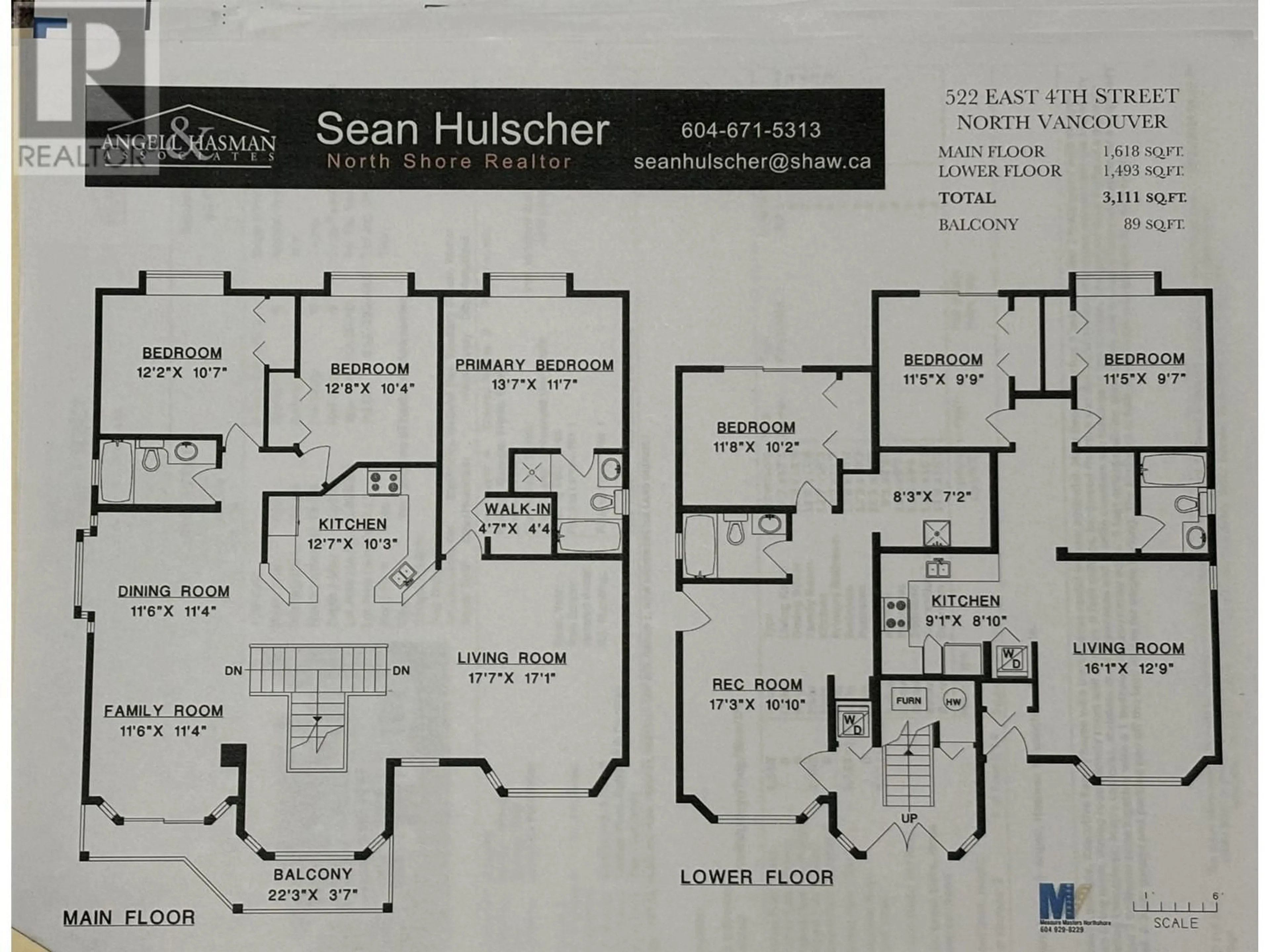 Floor plan for 522 E 4TH STREET, North Vancouver British Columbia V7L1J6