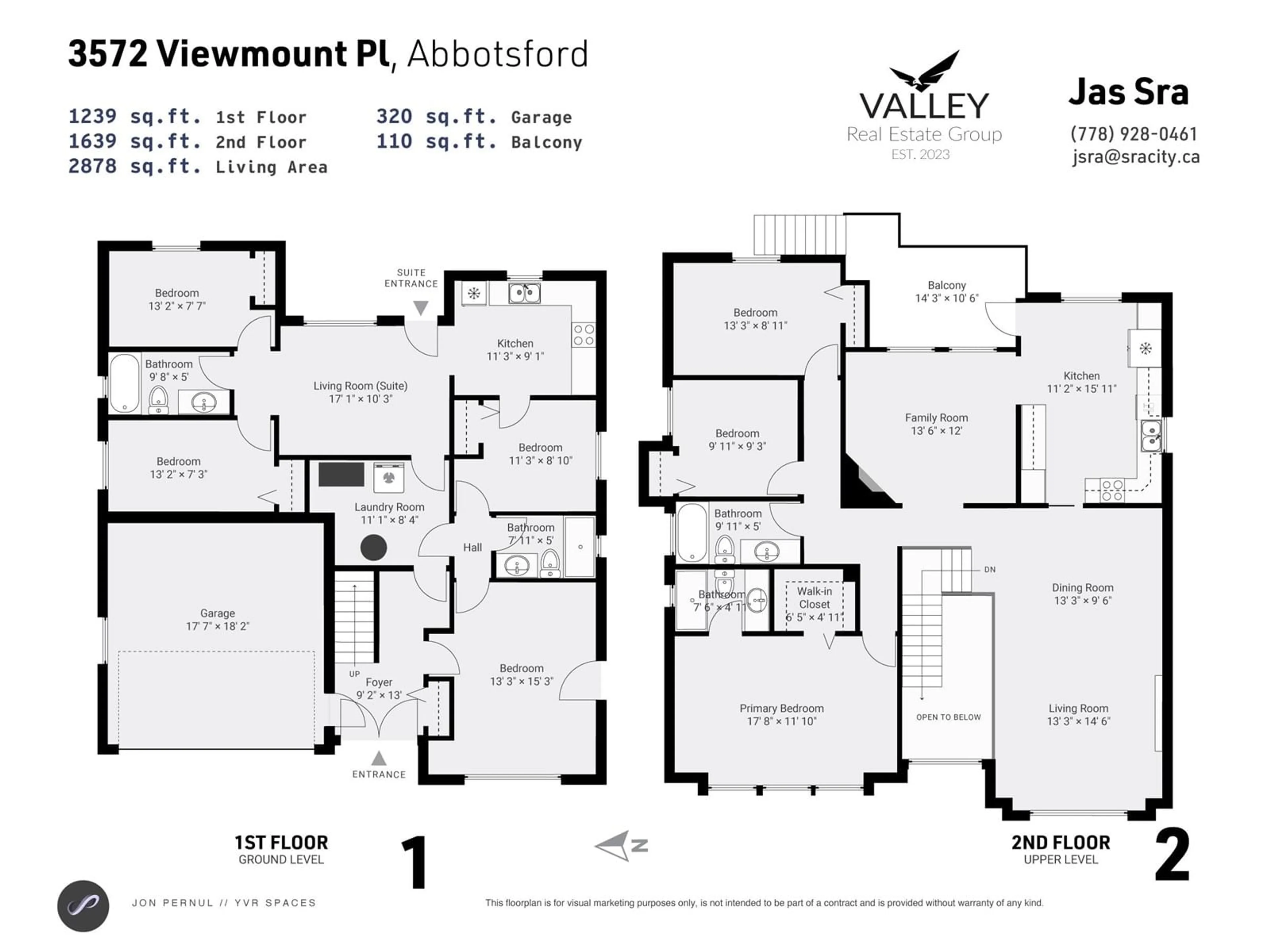 Floor plan for 3572 VIEWMOUNT PLACE, Abbotsford British Columbia V2T6S1