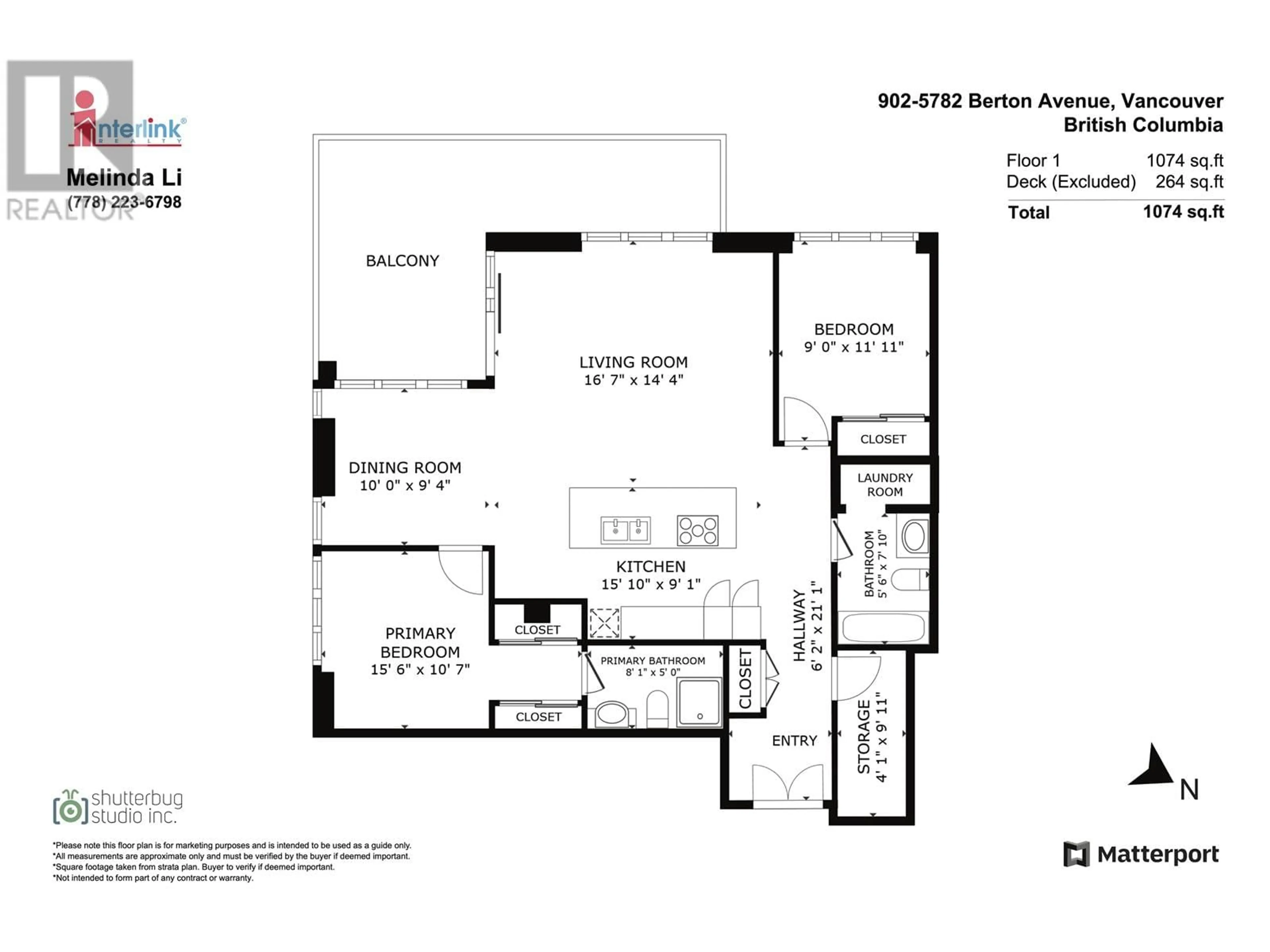 Floor plan for 902 5782 BERTON AVENUE, Vancouver British Columbia V6S0C1