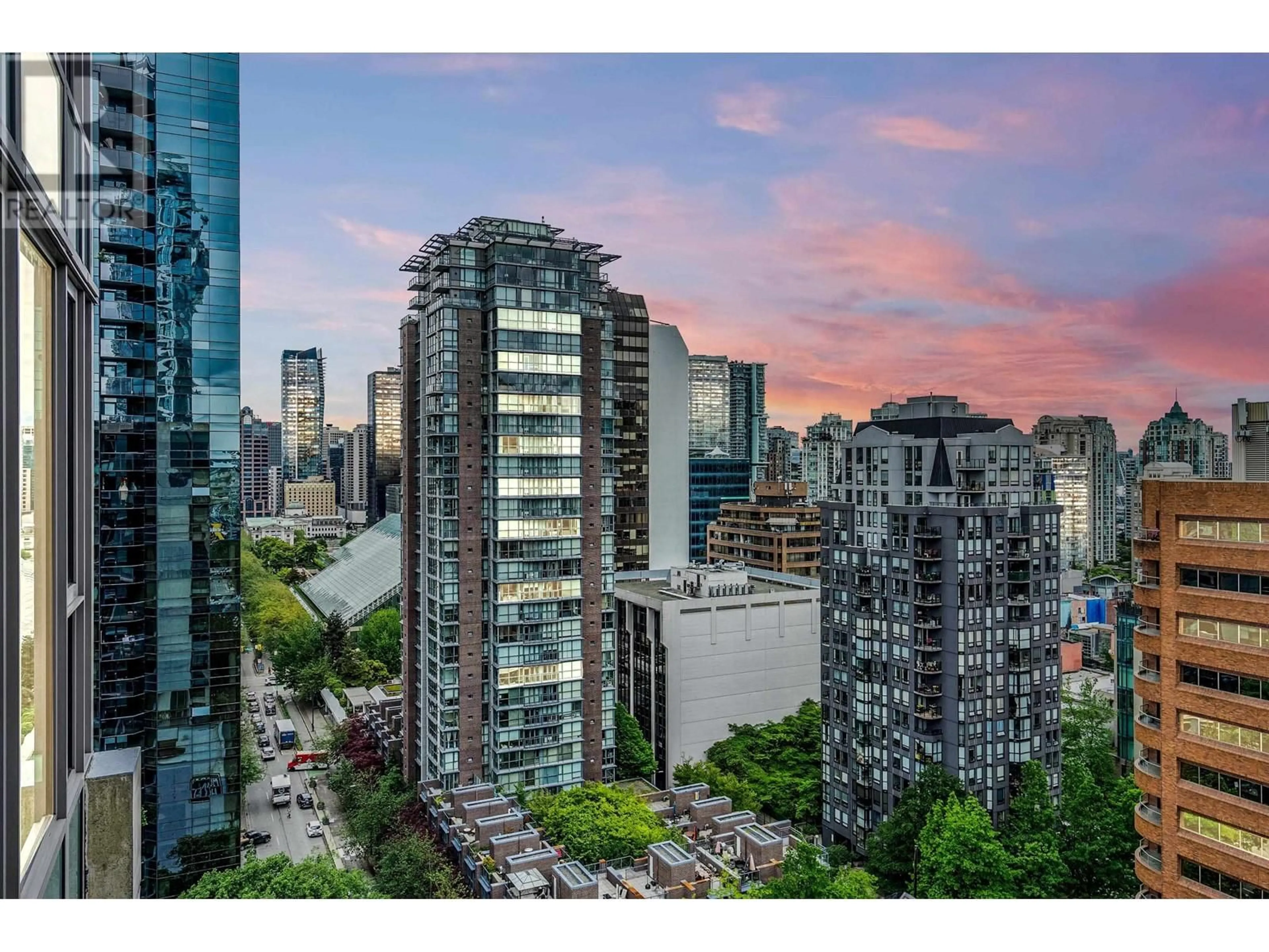 A pic from exterior of the house or condo, the view of city buildings for 2001 1133 HORNBY STREET, Vancouver British Columbia V6Z1W1