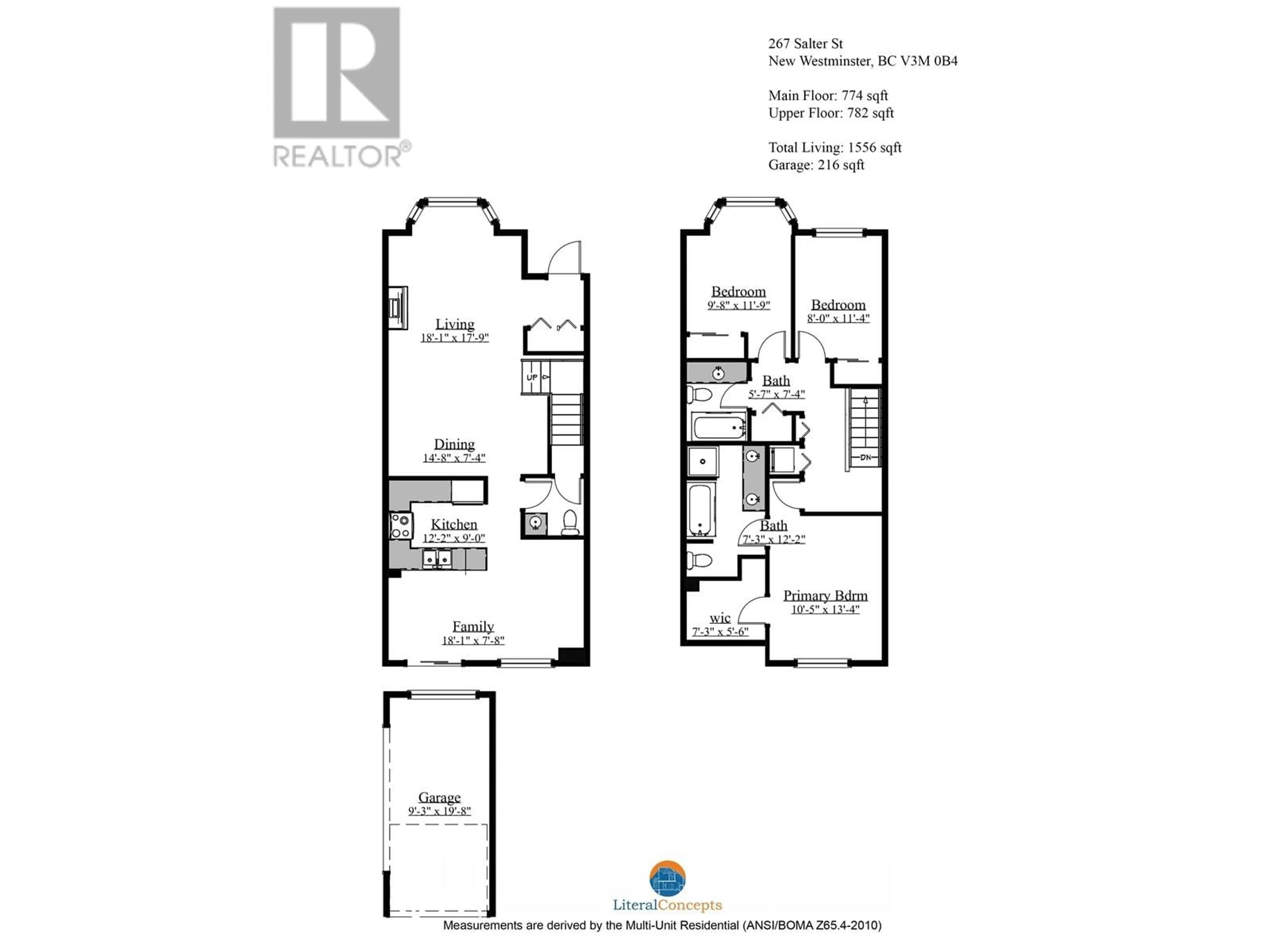 Floor plan for 267 SALTER STREET, New Westminster British Columbia V3M0B5