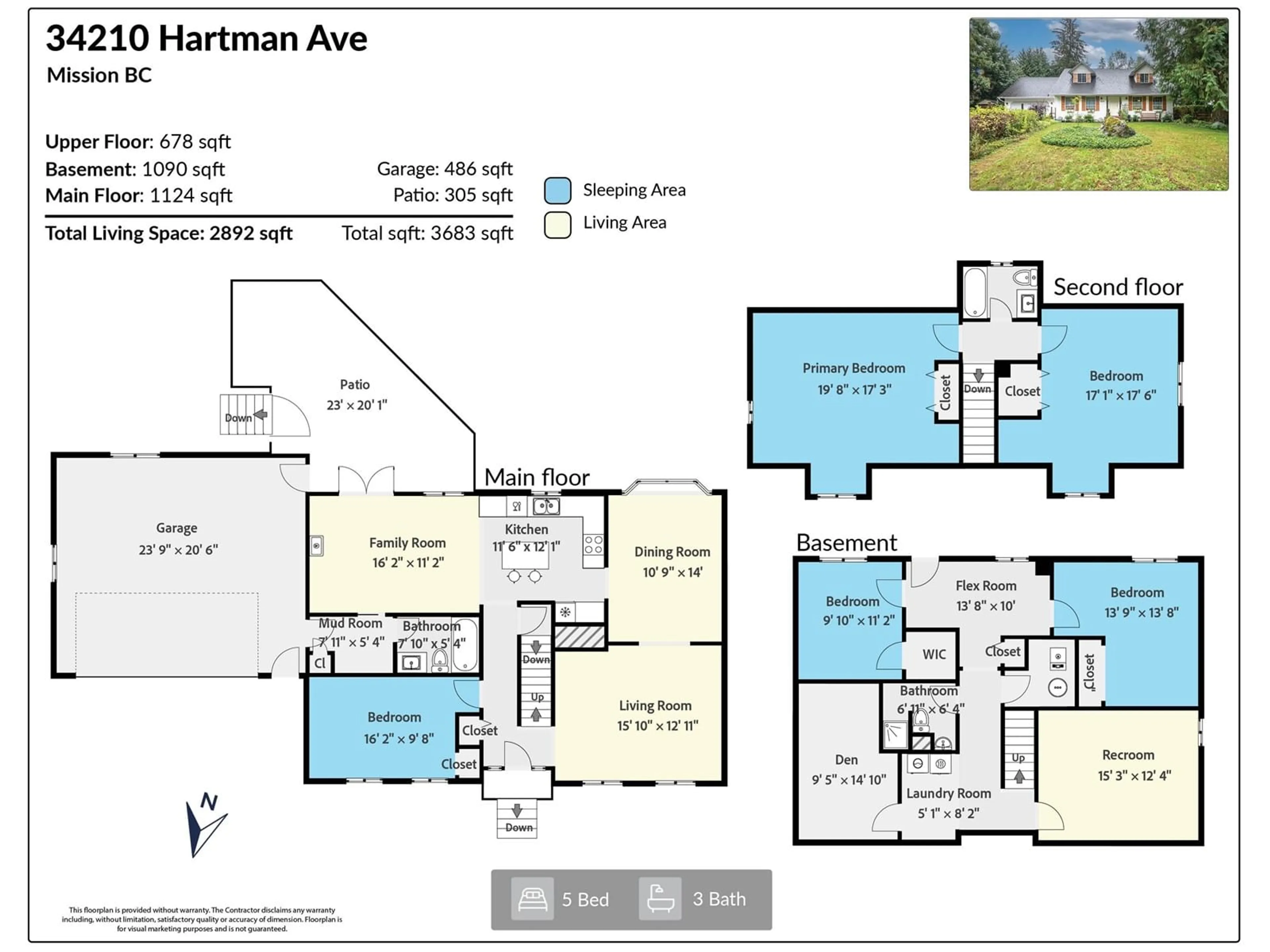 Floor plan for 34210 HARTMAN AVENUE, Mission British Columbia V2V6B2