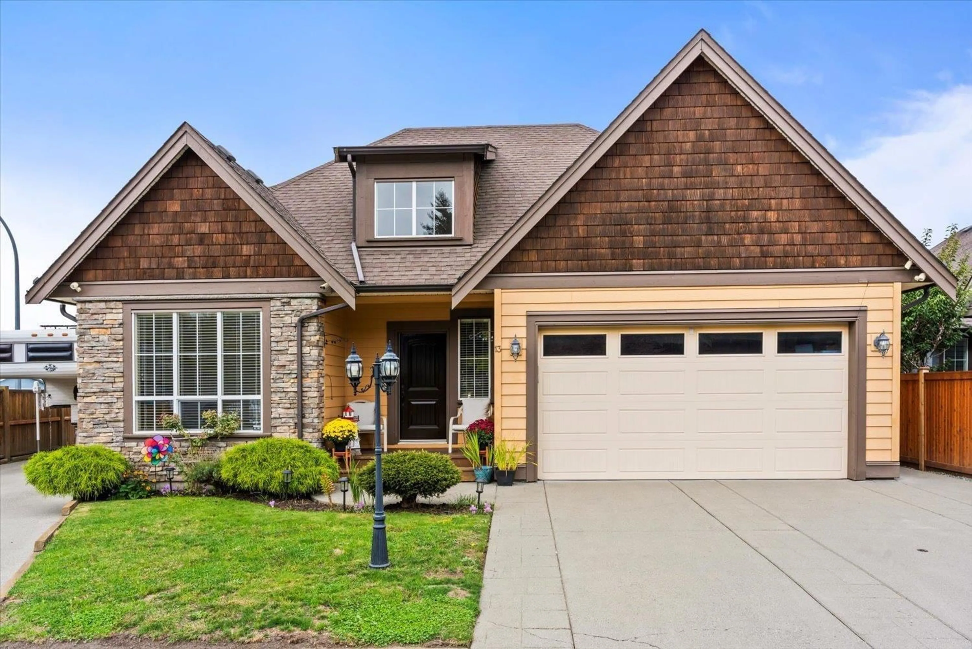 Home with brick exterior material for 13 6110 MILLER DRIVE, Chilliwack British Columbia V2R2H4