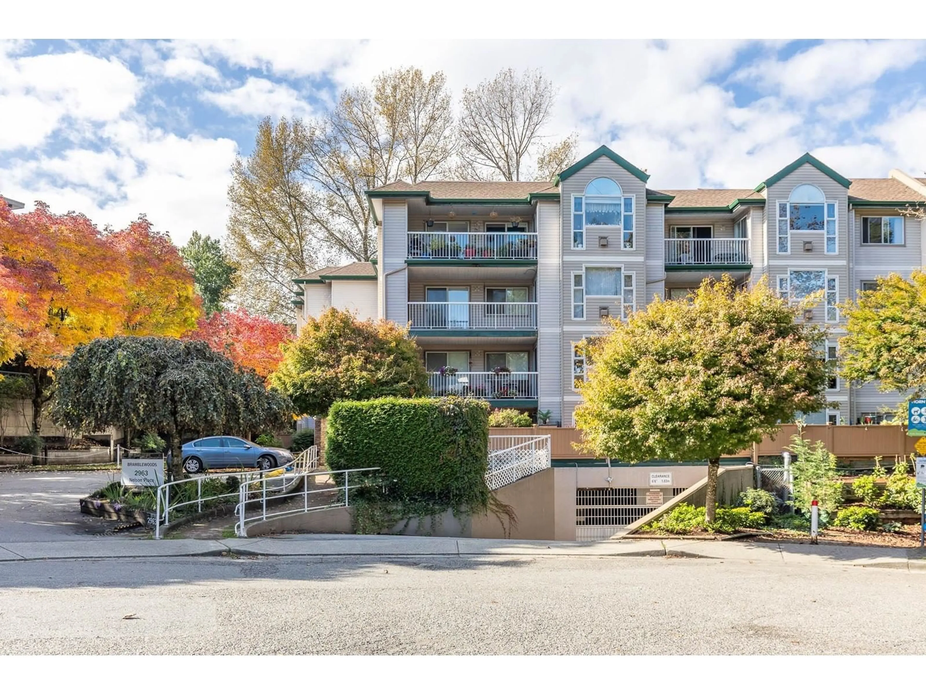 A pic from exterior of the house or condo, the street view for 201 2963 NELSON PLACE, Abbotsford British Columbia V2S7L6