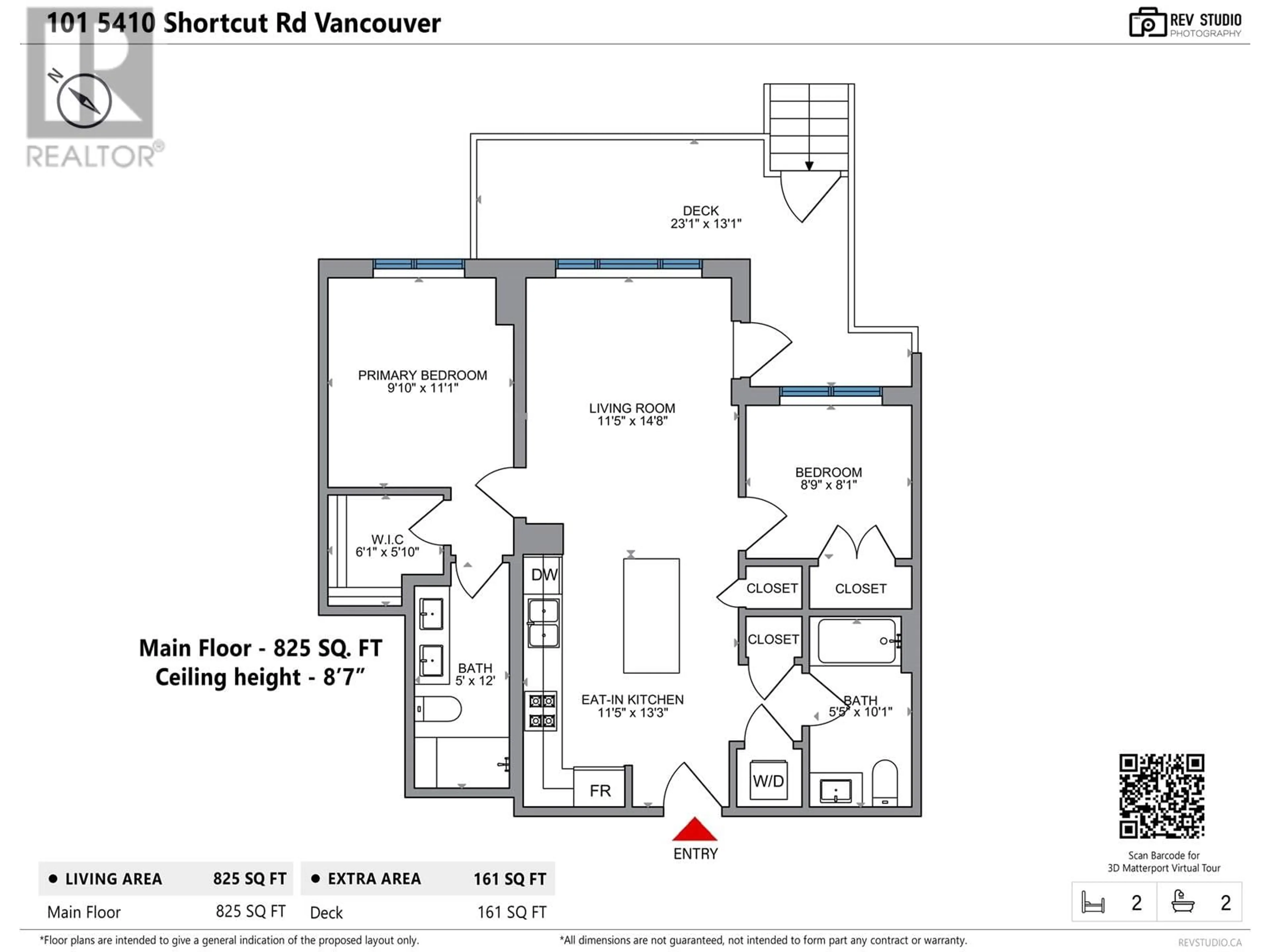 Floor plan for 101 5410 SHORTCUT ROAD, Vancouver British Columbia V6T0C8