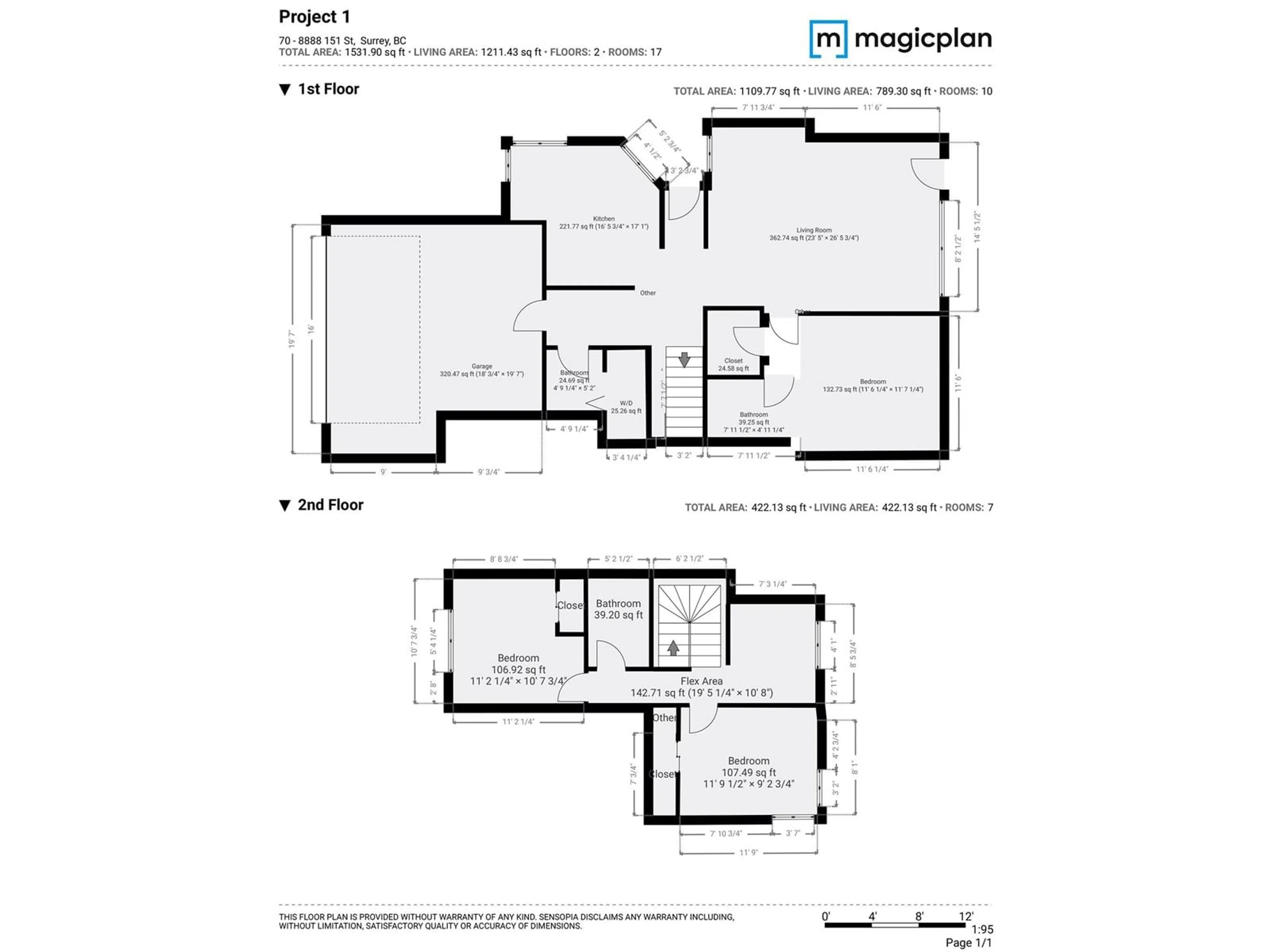 Floor plan for 70 8888 151 STREET, Surrey British Columbia V3R0Z9