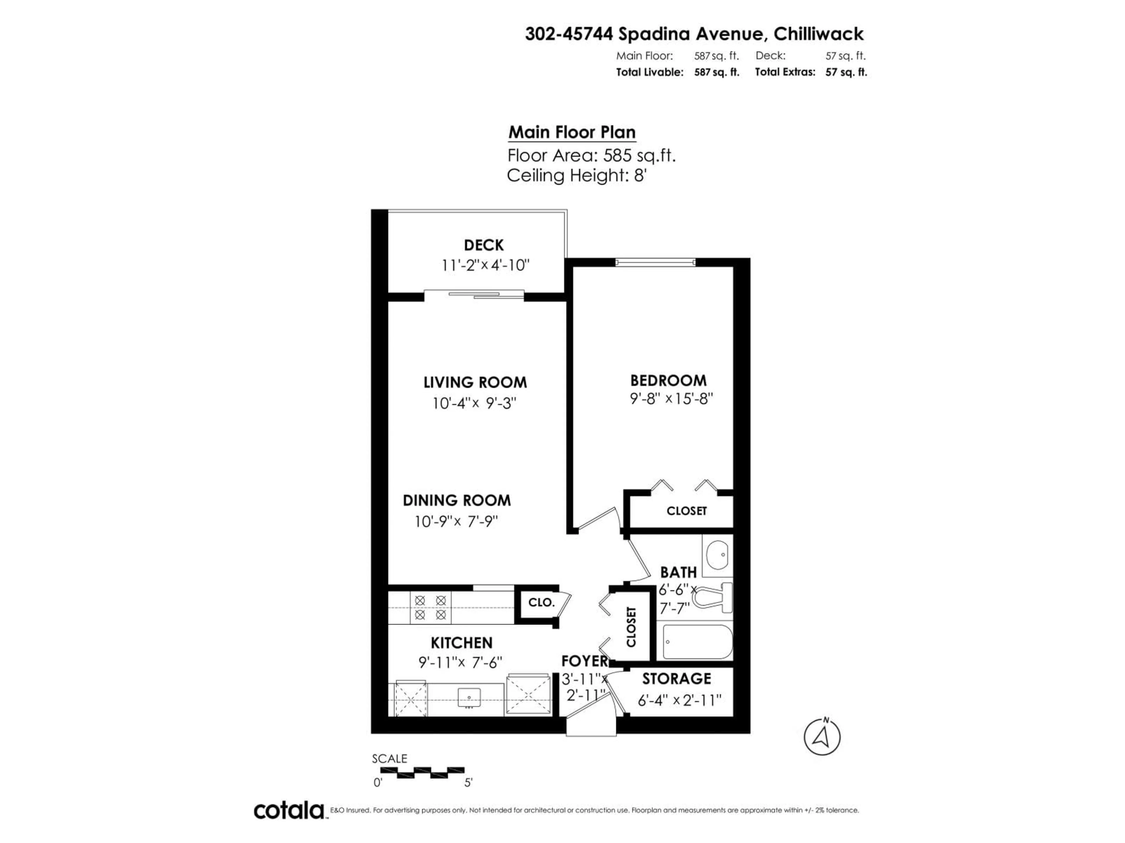 Floor plan for 302 45744 SPADINA AVENUE, Chilliwack British Columbia V2P1T6