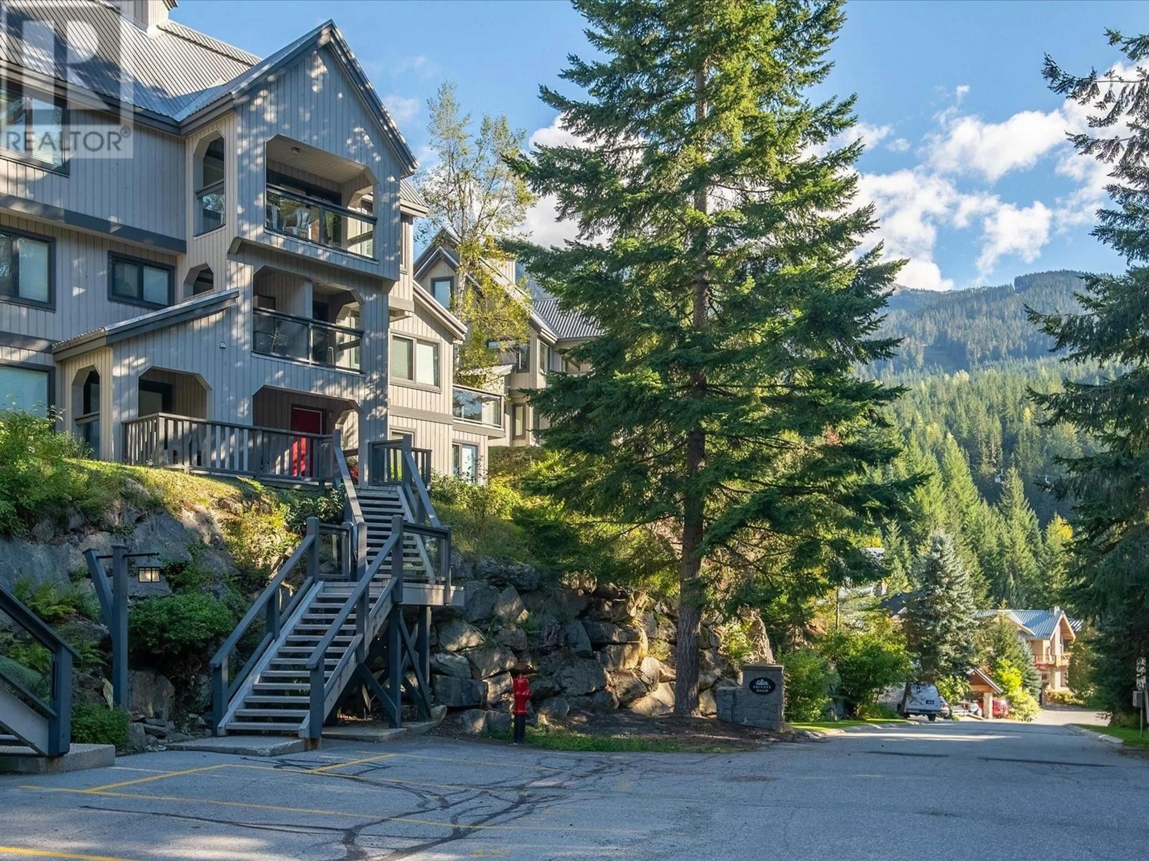 A pic from exterior of the house or condo, the street view for 11 2556 SNOWRIDGE CRESCENT, Whistler British Columbia V8E0A6